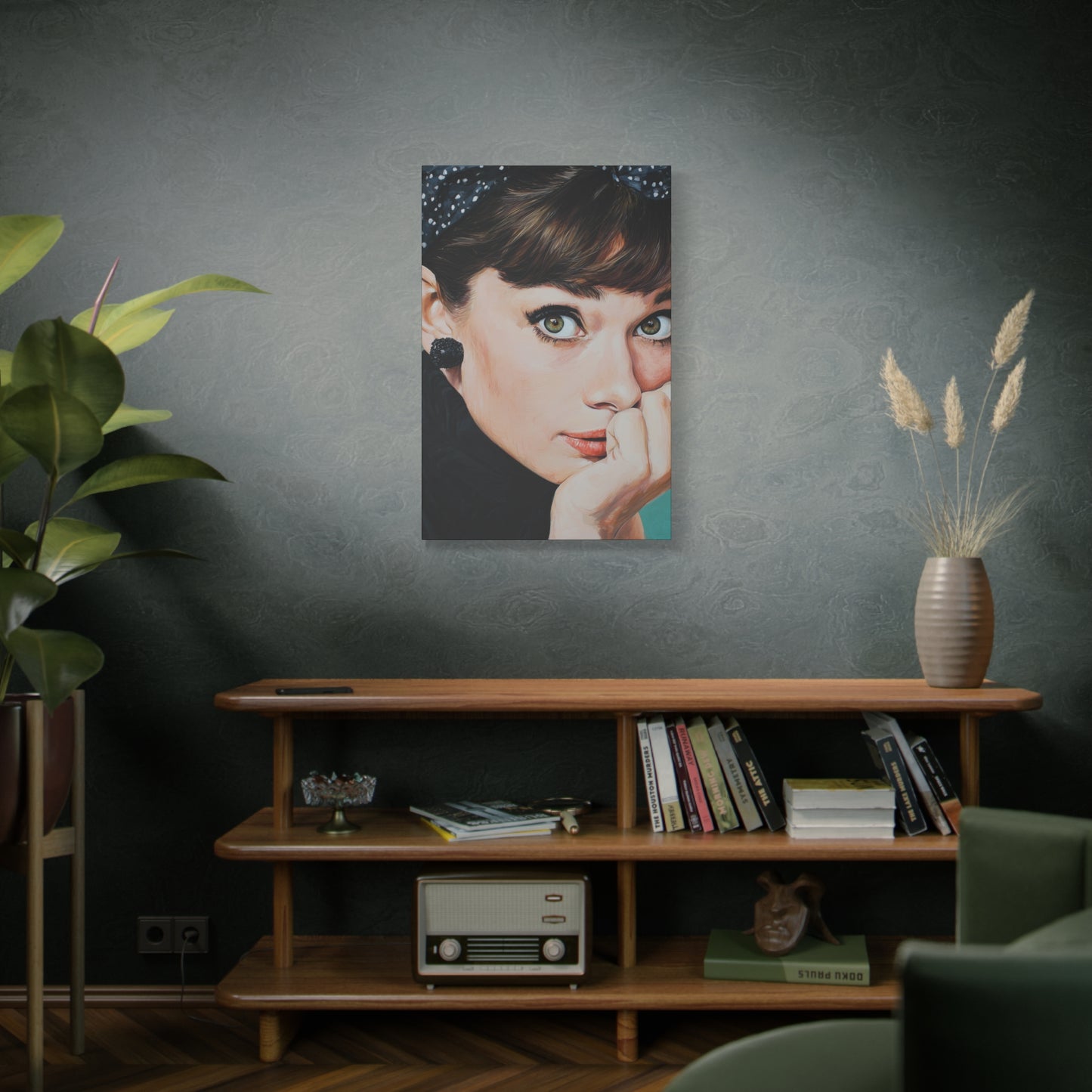 Gallery Wrapped Canvas, The Diva Project Art Canvas, Pinup Art Canvas – Audrey Hepburn - FOUR