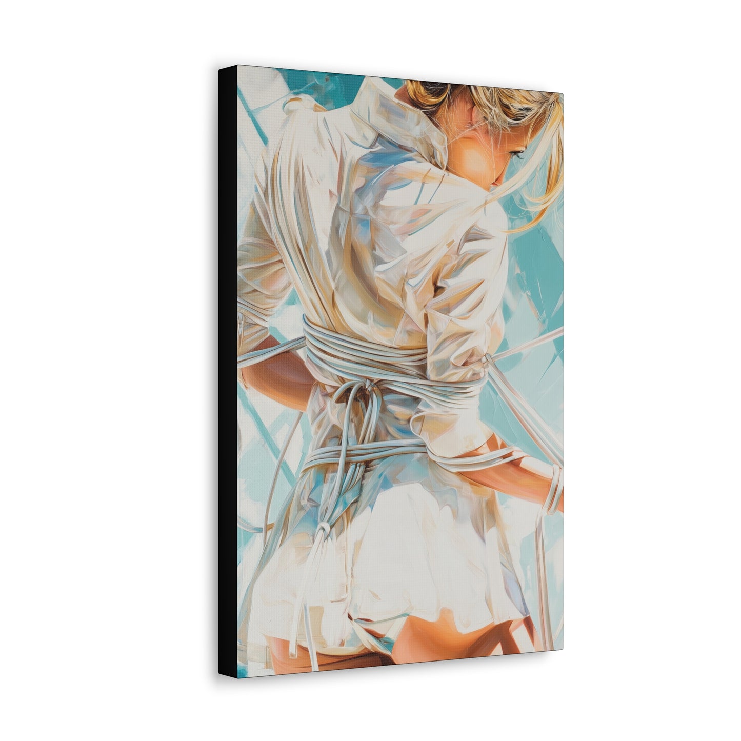 Gallery Wrapped Canvas, Ropes and Reverence Art Canvas, Erotic Shibari Art Canvas – Hannah's Sister
