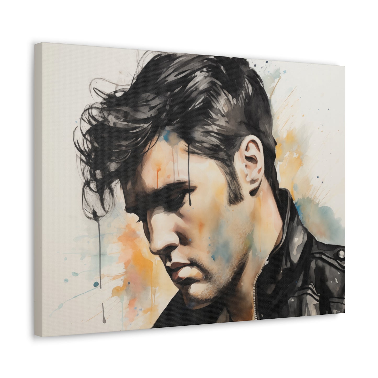 Gallery Wrapped Canvas, Celebrity Inspired, Pop Art Canvas – Elvis Also