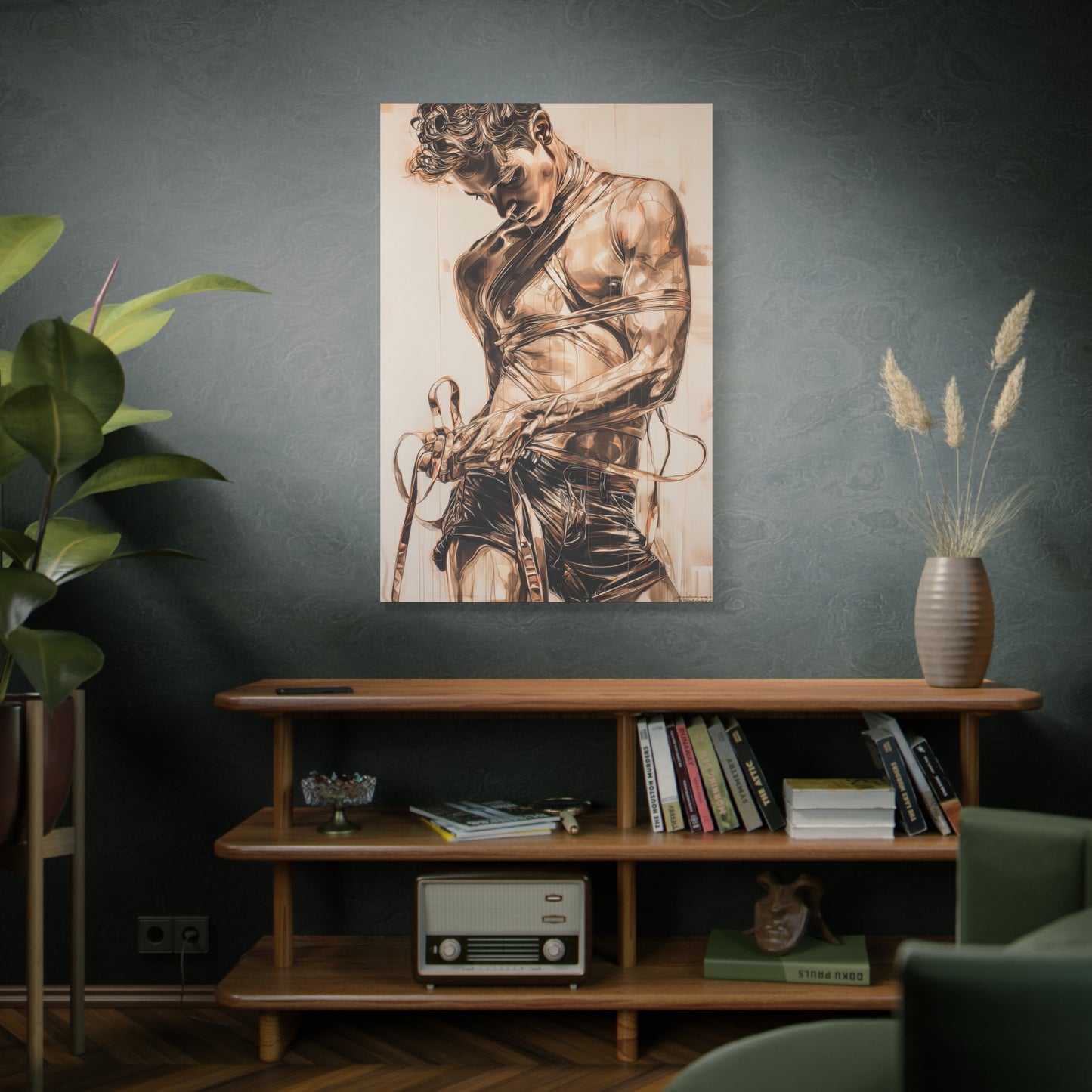 Gallery Wrapped Canvas, Ropes and Reverence Art Canvas, Erotic Shibari Art Canvas – Orion