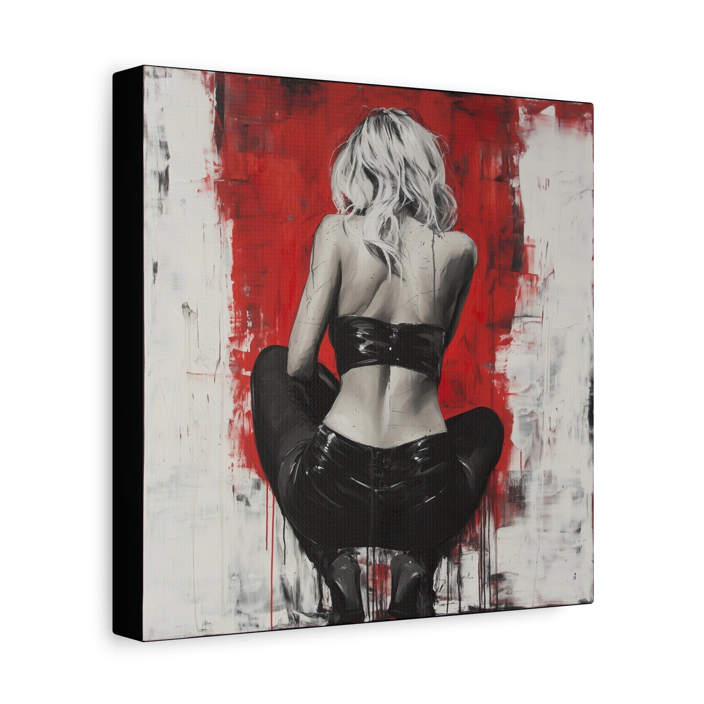 Gallery Wrapped Canvas, Guilt and Grit Adult Art Canvas, Erotic Pinup Art Canvas – Celeste