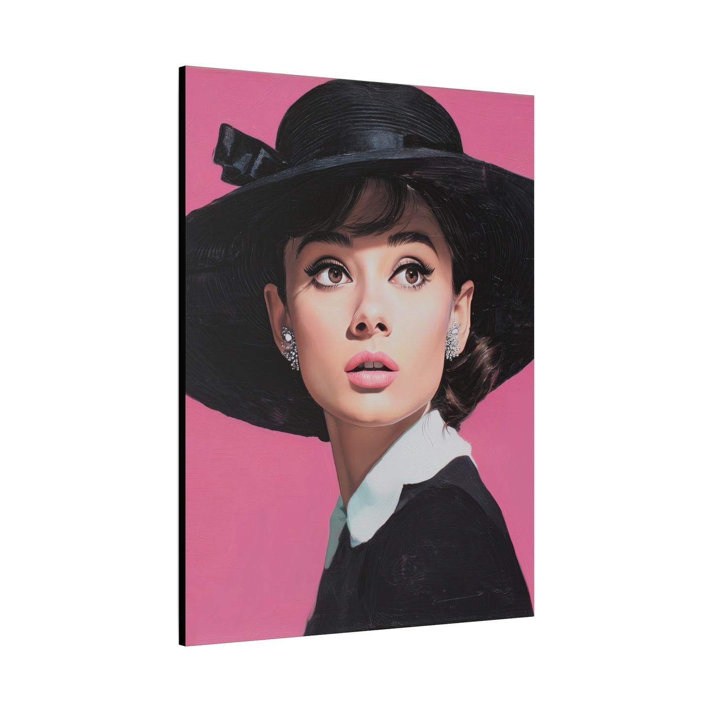Gallery Wrapped Canvas, The Diva Project Art Canvas, Pinup Art Canvas – Audrey Hepburn - EIGHT