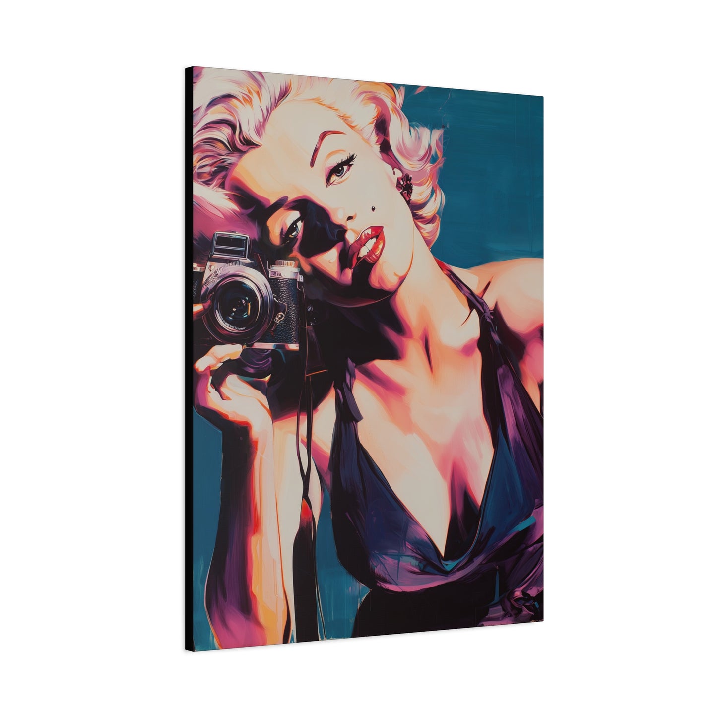 Gallery Wrapped Canvas, The Diva Project Art Canvas, Pinup Art Canvas – Marilyn Monroe - TEN