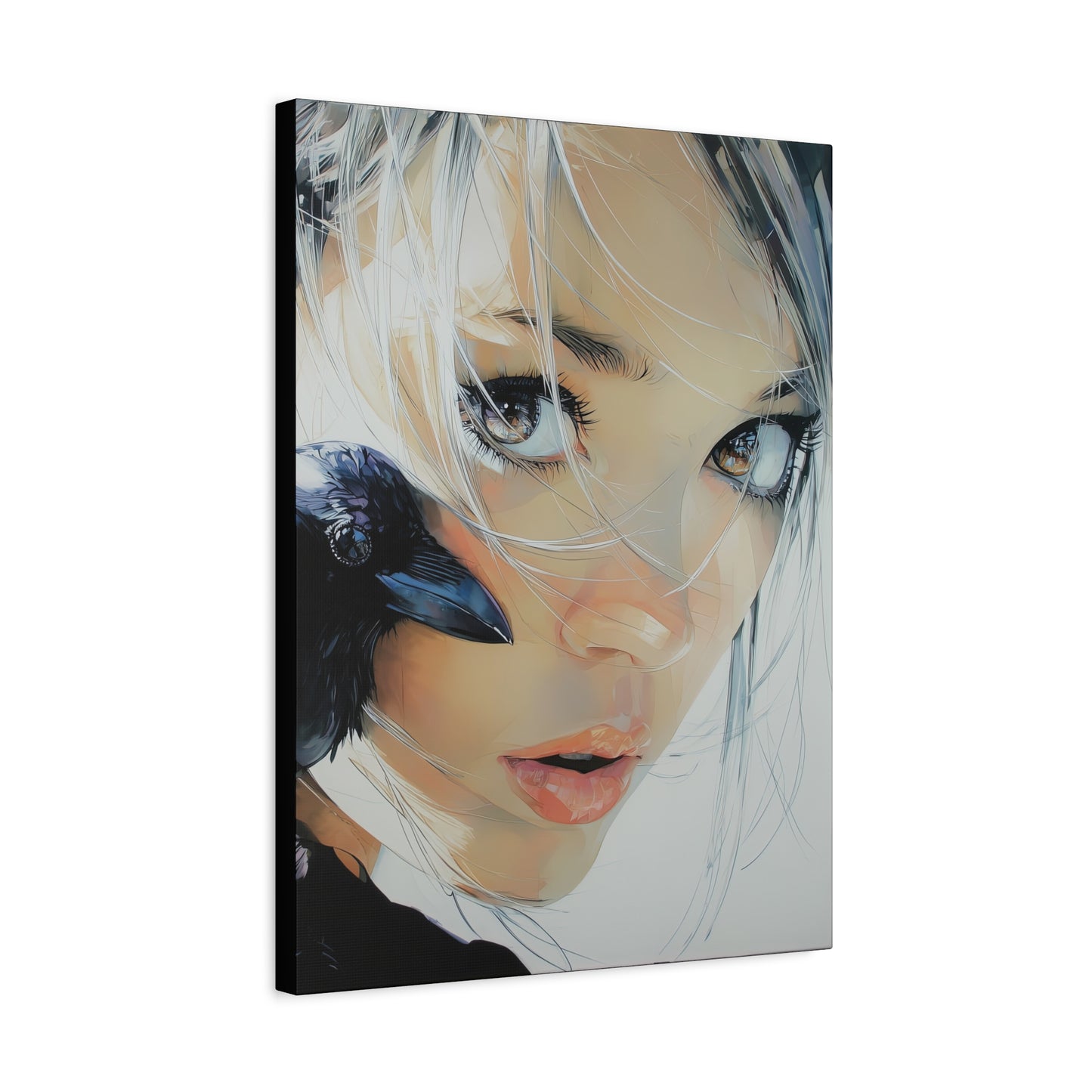 Gallery Wrapped Canvas, Myth and Bones Gothic Art Canvas, Dark Muse Canvas - Danika