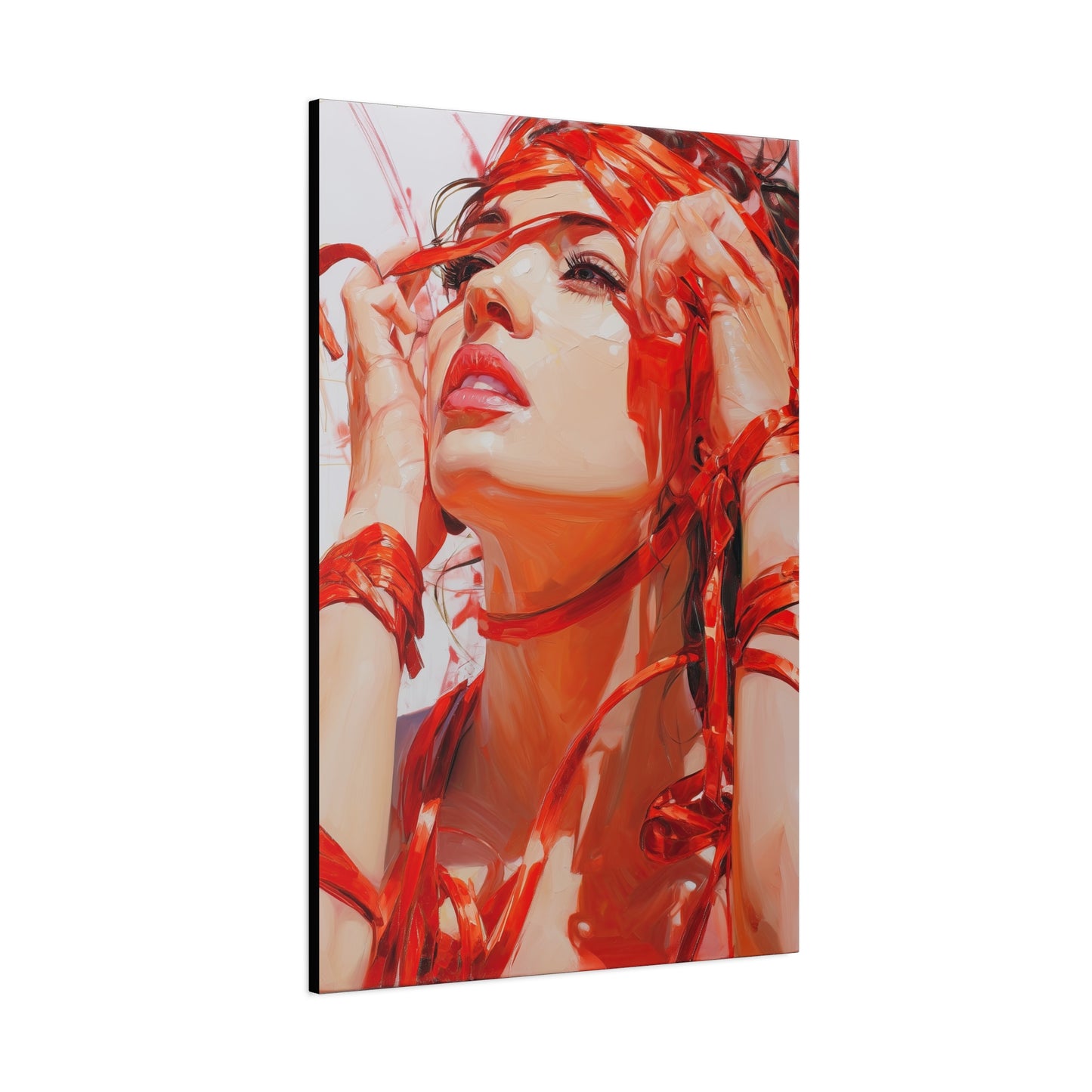 Gallery Wrapped Canvas, Ropes and Reverence Art Canvas, Erotic Shibari Art Canvas – Isolde