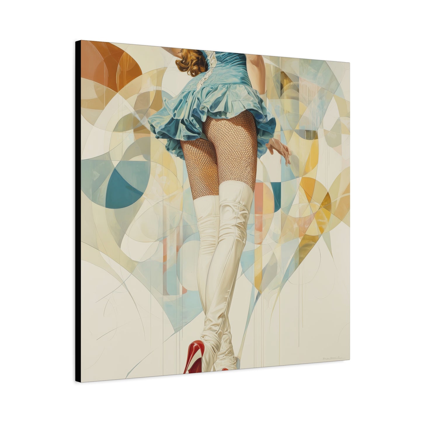 Gallery Wrapped Canvas, Tongue and Cheek Art Canvas, Naughty Girl Art Canvas – Sandy