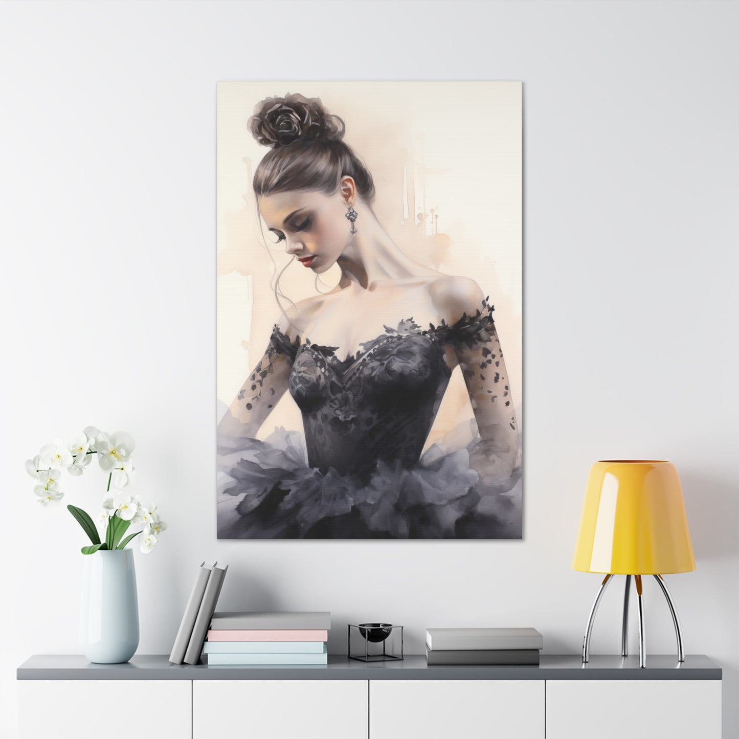 Gallery Wrapped Canvas, Ballerina Beauty, Ballet Art Canvas – Lola