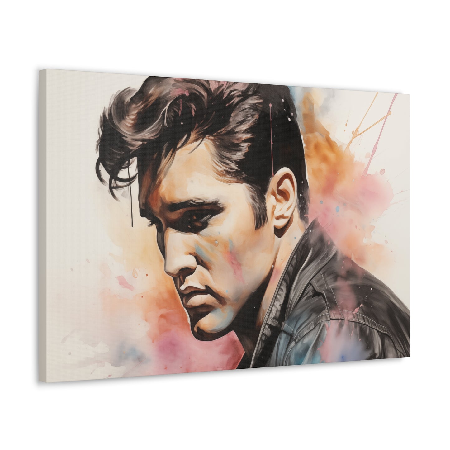Gallery Wrapped Canvas, Celebrity Inspired, Pop Art Canvas – Elvis