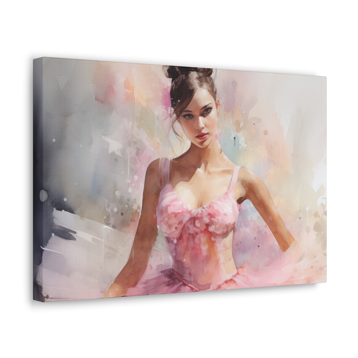 Gallery Wrapped Canvas, Ballerina Beauty, Ballet Art Canvas – Lily