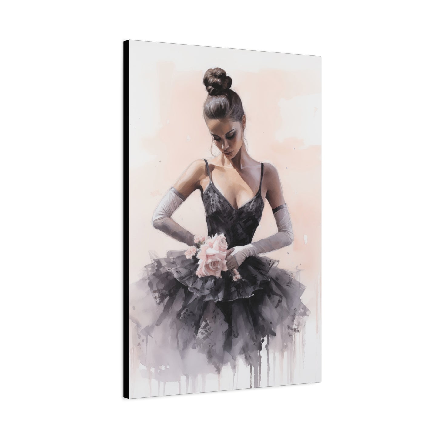 Pointes and Platforms, Gallery Wrapped Canvas, Ballerina Beauty, Ballet Art Canvas – Sonja