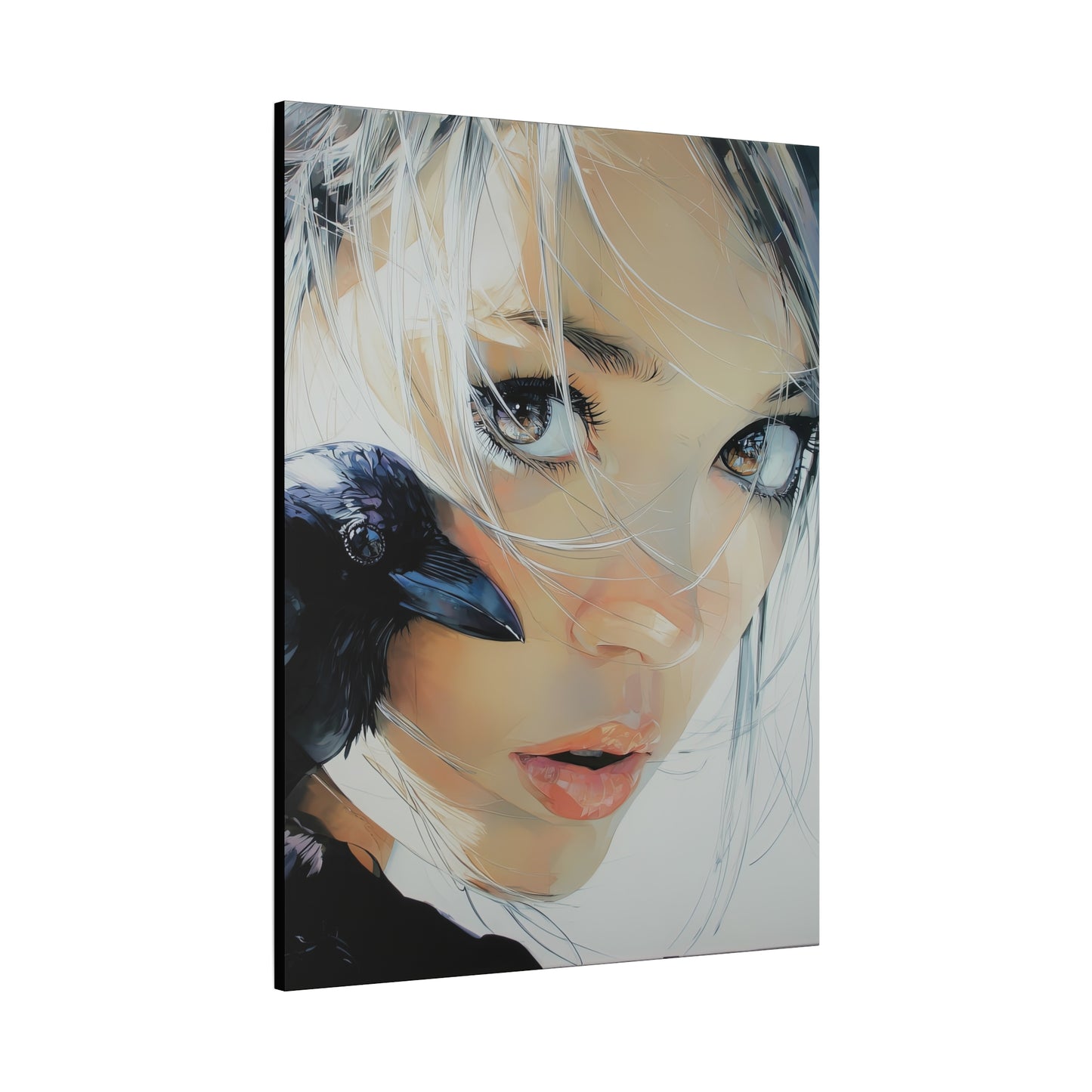 Gallery Wrapped Canvas, Myth and Bones Gothic Art Canvas, Dark Muse Canvas - Danika