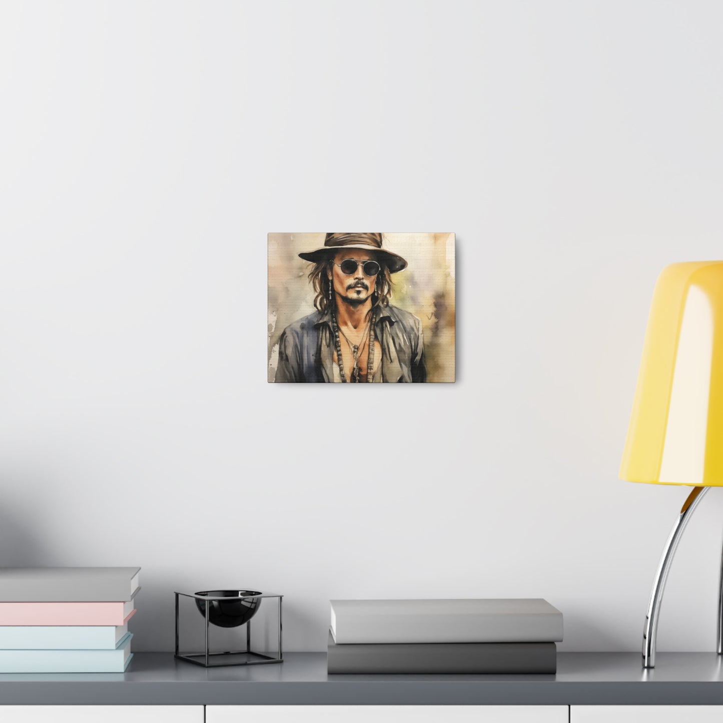 Gallery Wrapped Canvas, Celebrity Inspired, Pop Art Canvas – Johnny
