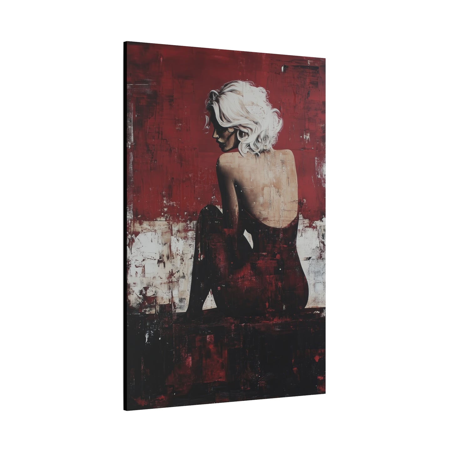 Gallery Wrapped Canvas, Guilt and Grit Adult Art Canvas, Erotic Pinup Art Canvas – Vivica