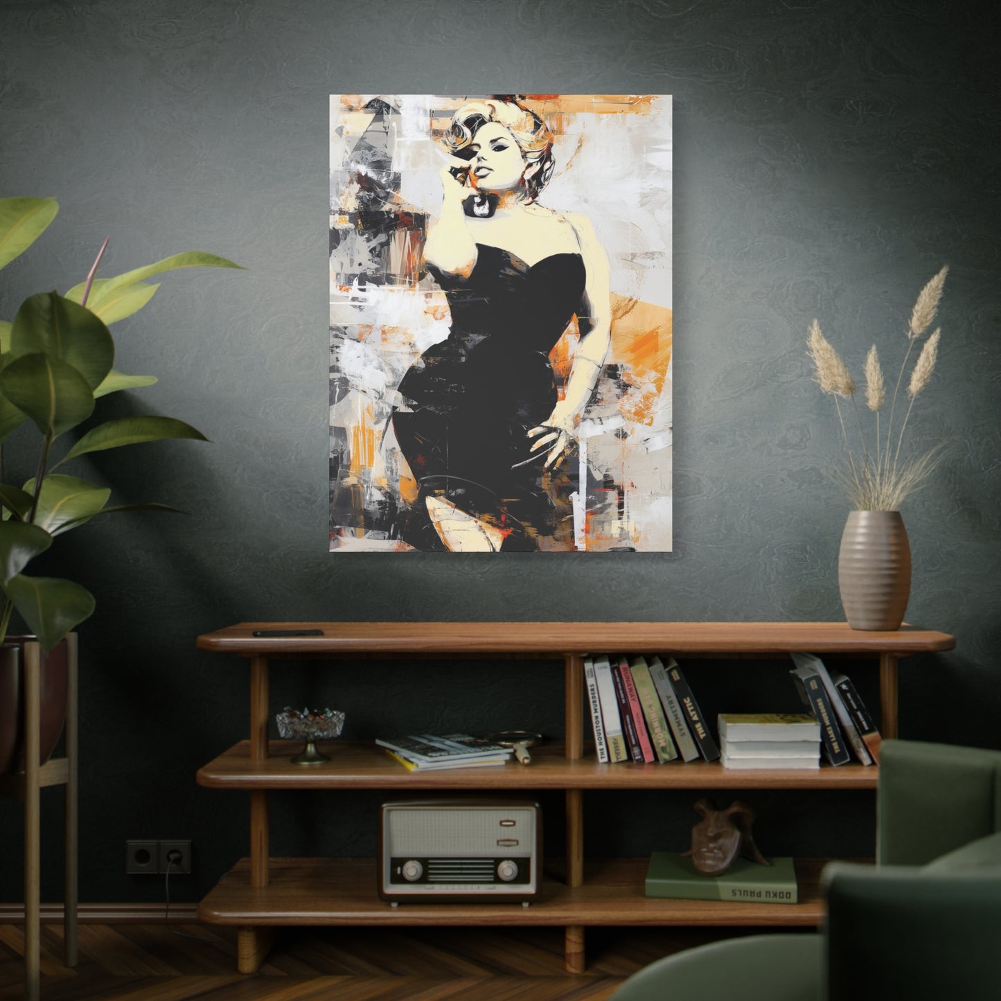 Gallery Wrapped Canvas, Guilt and Grit Adult Art Canvas, Erotic Pinup Art Canvas – Carmen