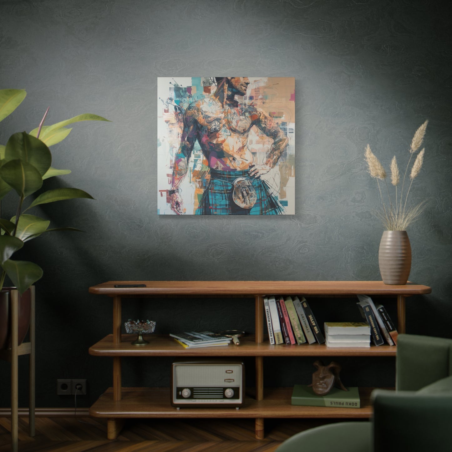 Gallery Wrapped Canvas, Kilts and Carnage Art Canvas, Erotic Pinup Art Canvas – Lachlan