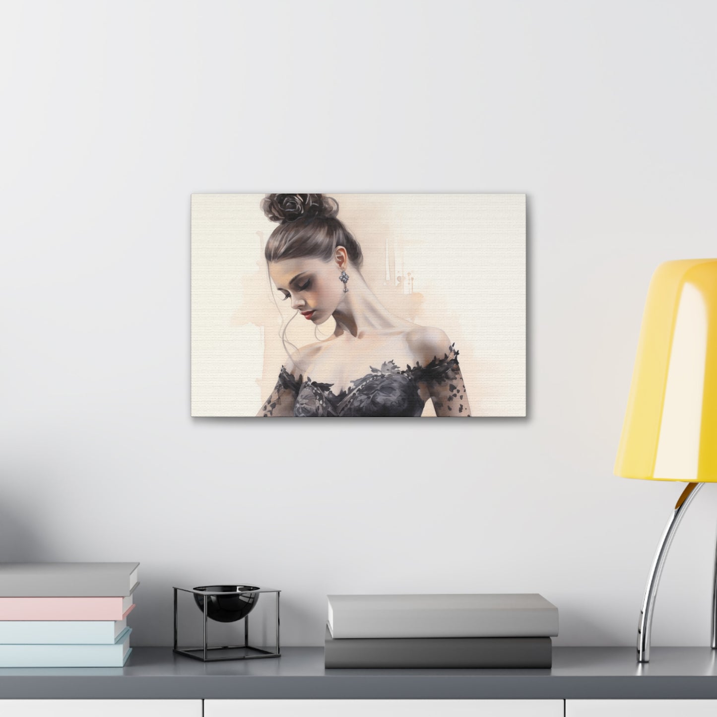 Gallery Wrapped Canvas, Ballerina Beauty, Ballet Art Canvas – Lola
