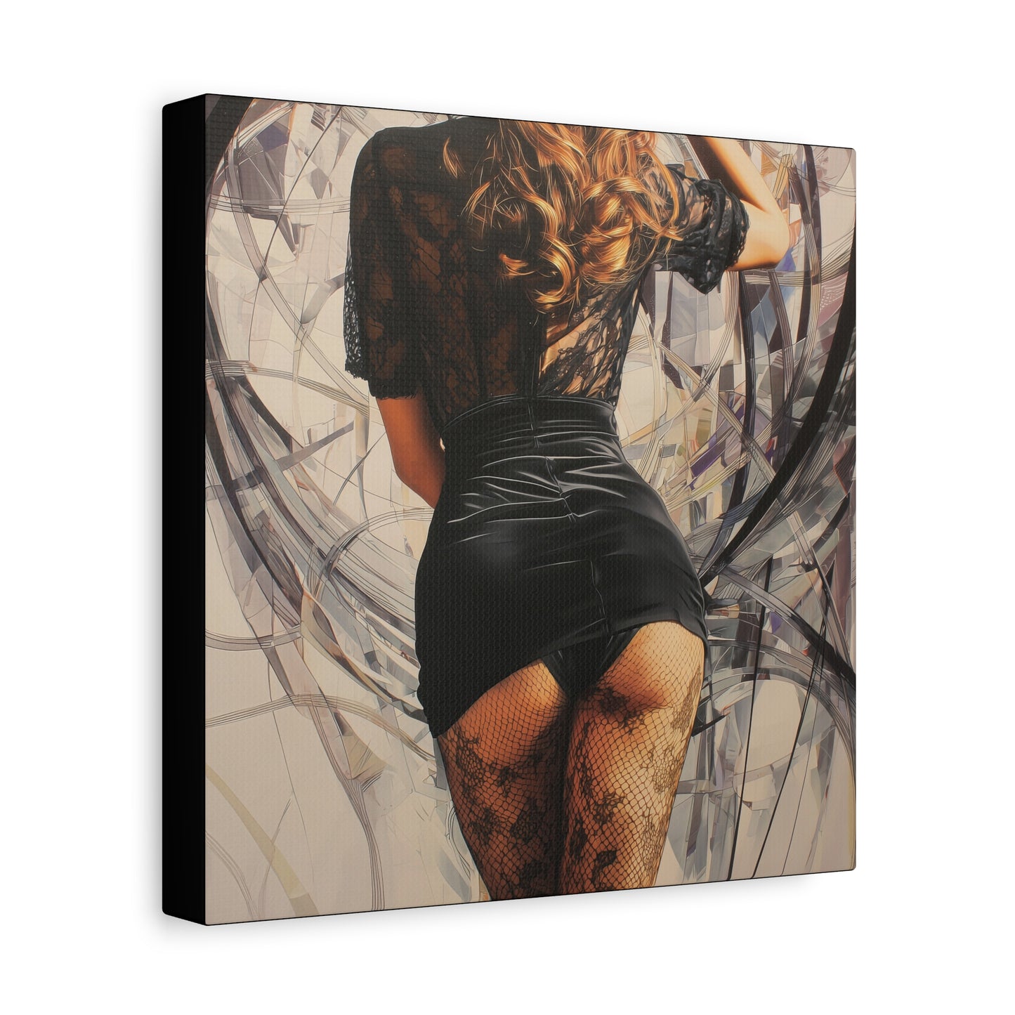 Gallery Wrapped Canvas, Tongue and Cheek Art Canvas, Naughty Girl Art Canvas – Morgan