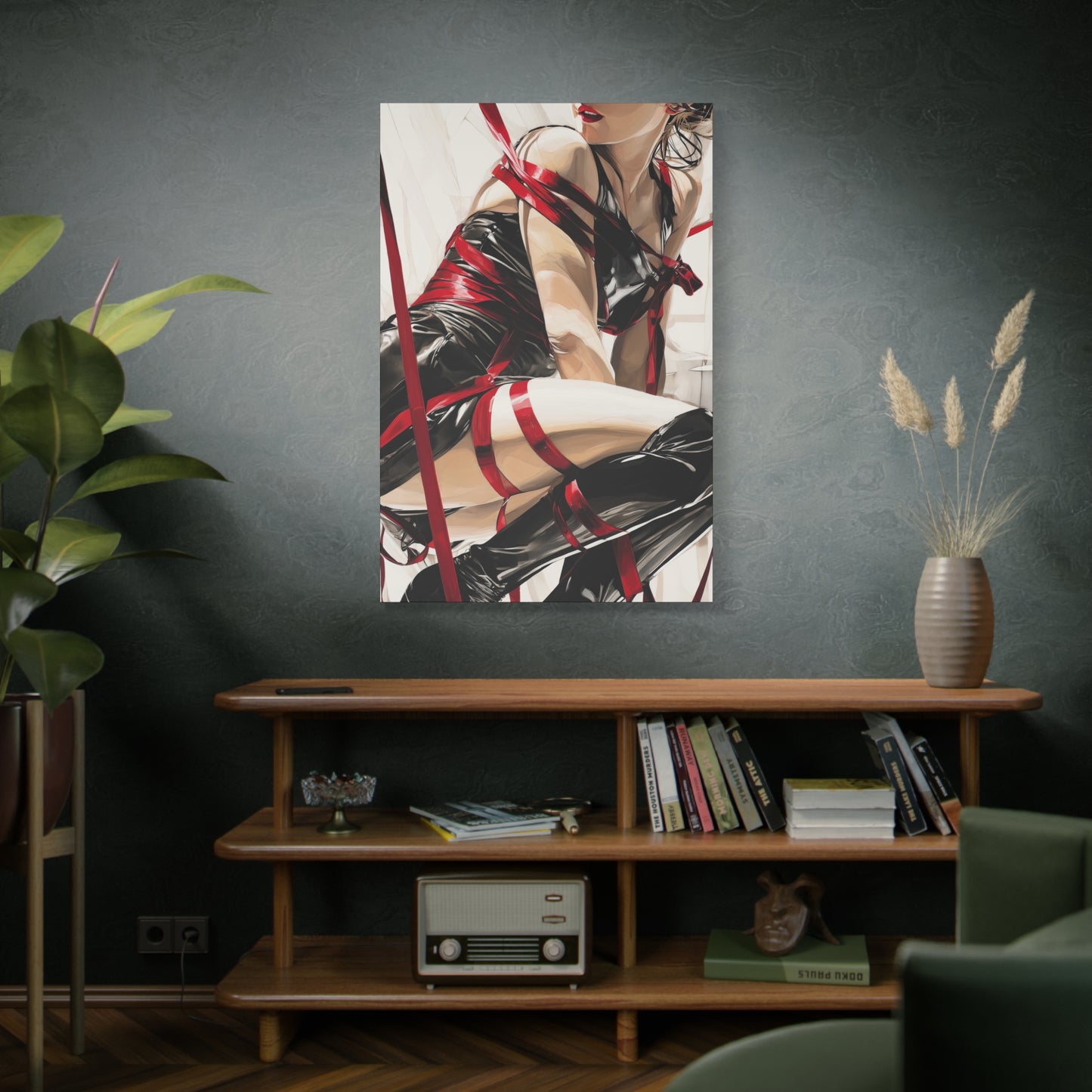 Gallery Wrapped Canvas, Ropes and Reverence Art Canvas, Erotic Shibari Art Canvas – Monica