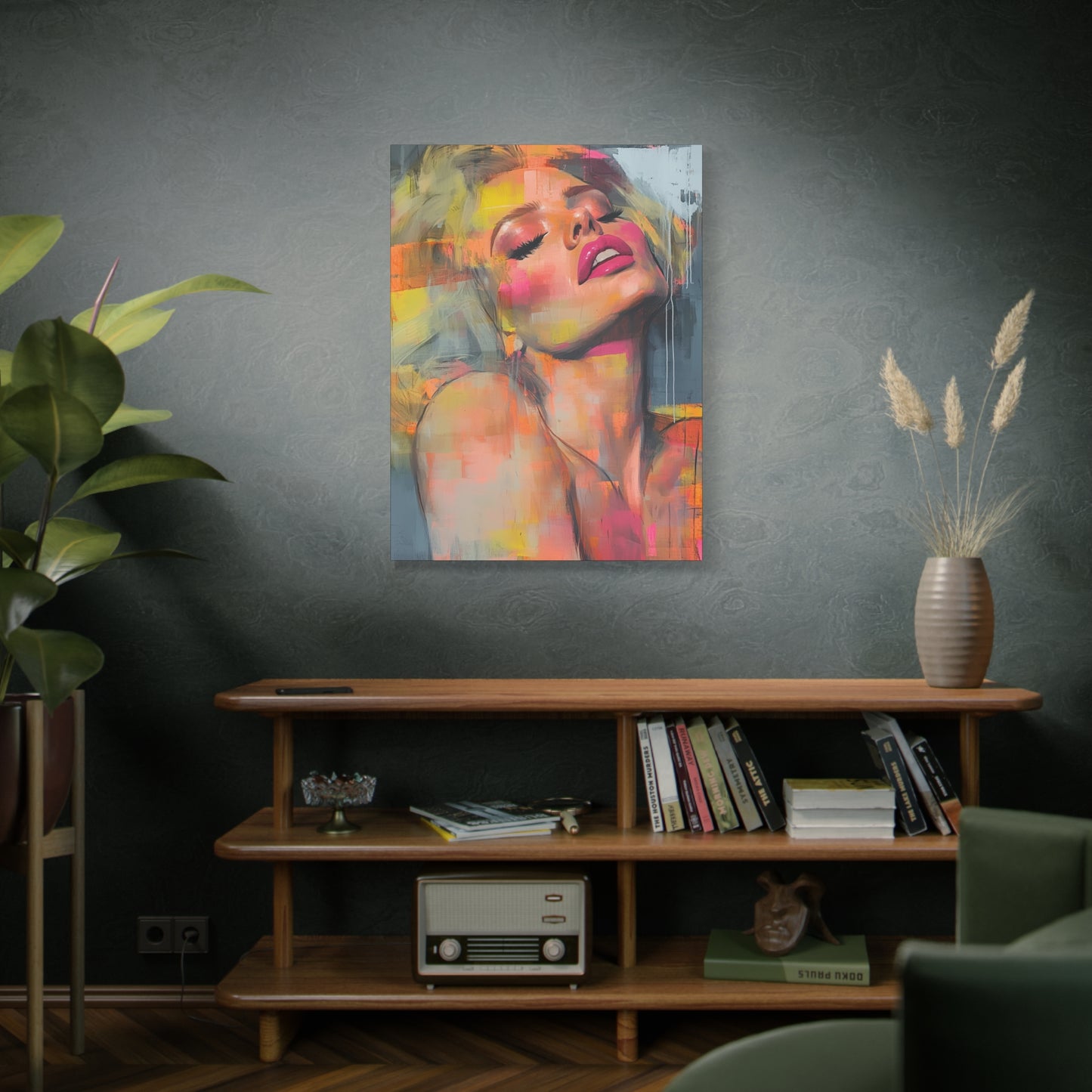 Gallery Wrapped Canvas, Guilt and Grit Adult Art Canvas, Erotic Pinup Art Canvas – Veda