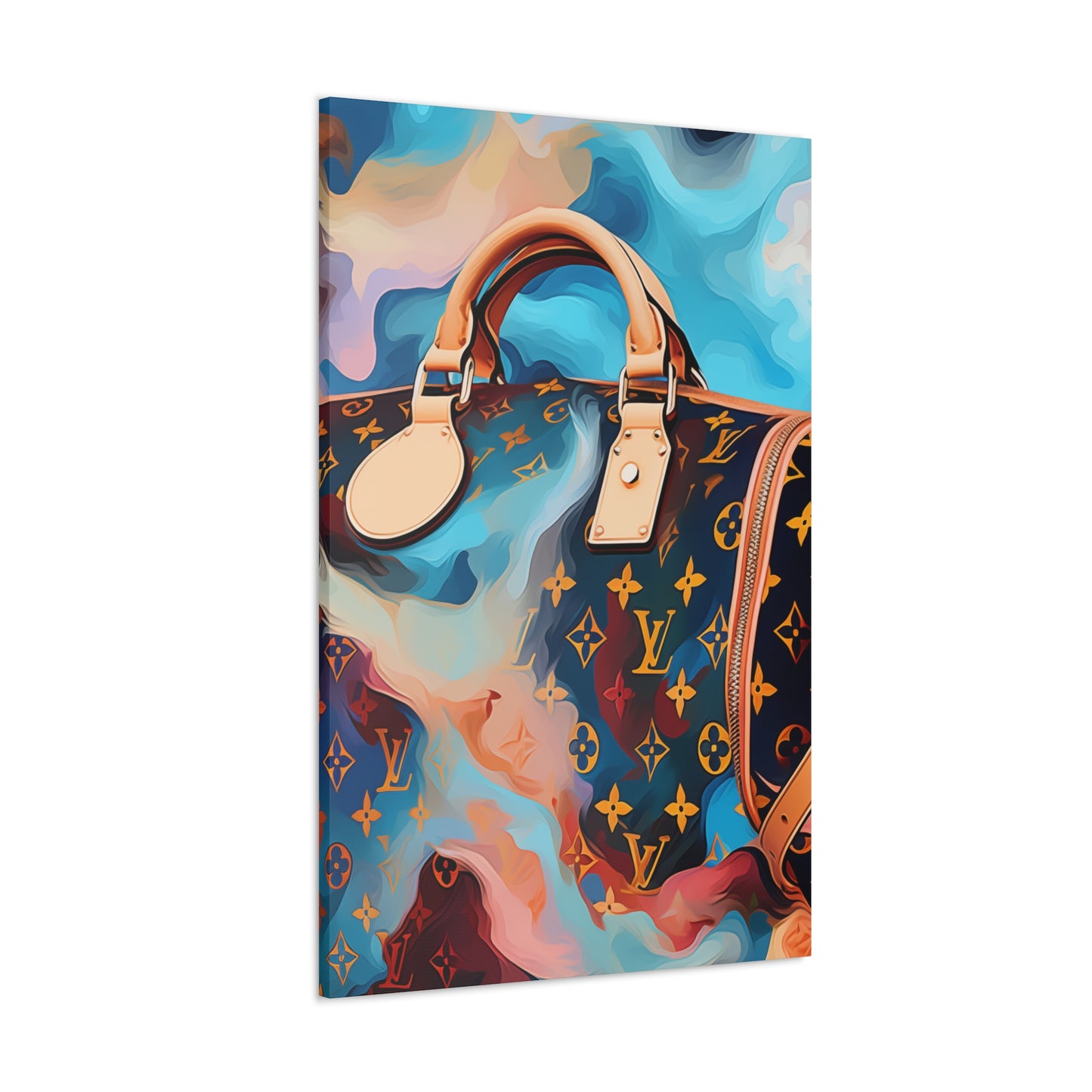 Canvas Gallery Wrap - LV Designer Inspired Wall Art - Abstract
