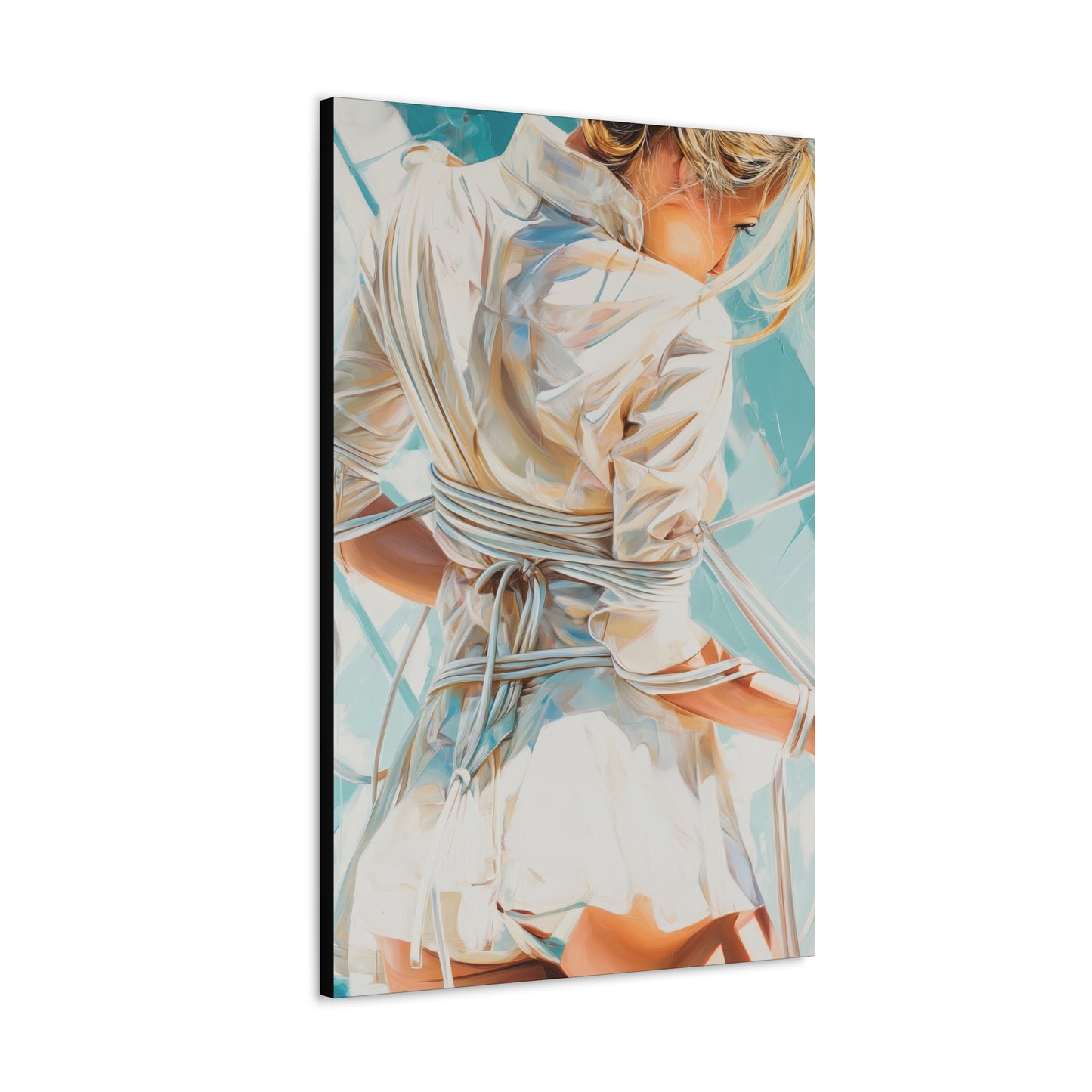 Gallery Wrapped Canvas, Ropes and Reverence Art Canvas, Erotic Shibari Art Canvas – Hannah's Sister
