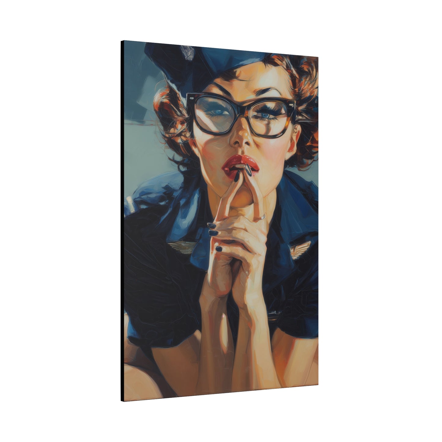 Gallery Wrapped Canvas, Liberty and Lace Art Canvas, Erotic Art Canvas – Peggy Sue