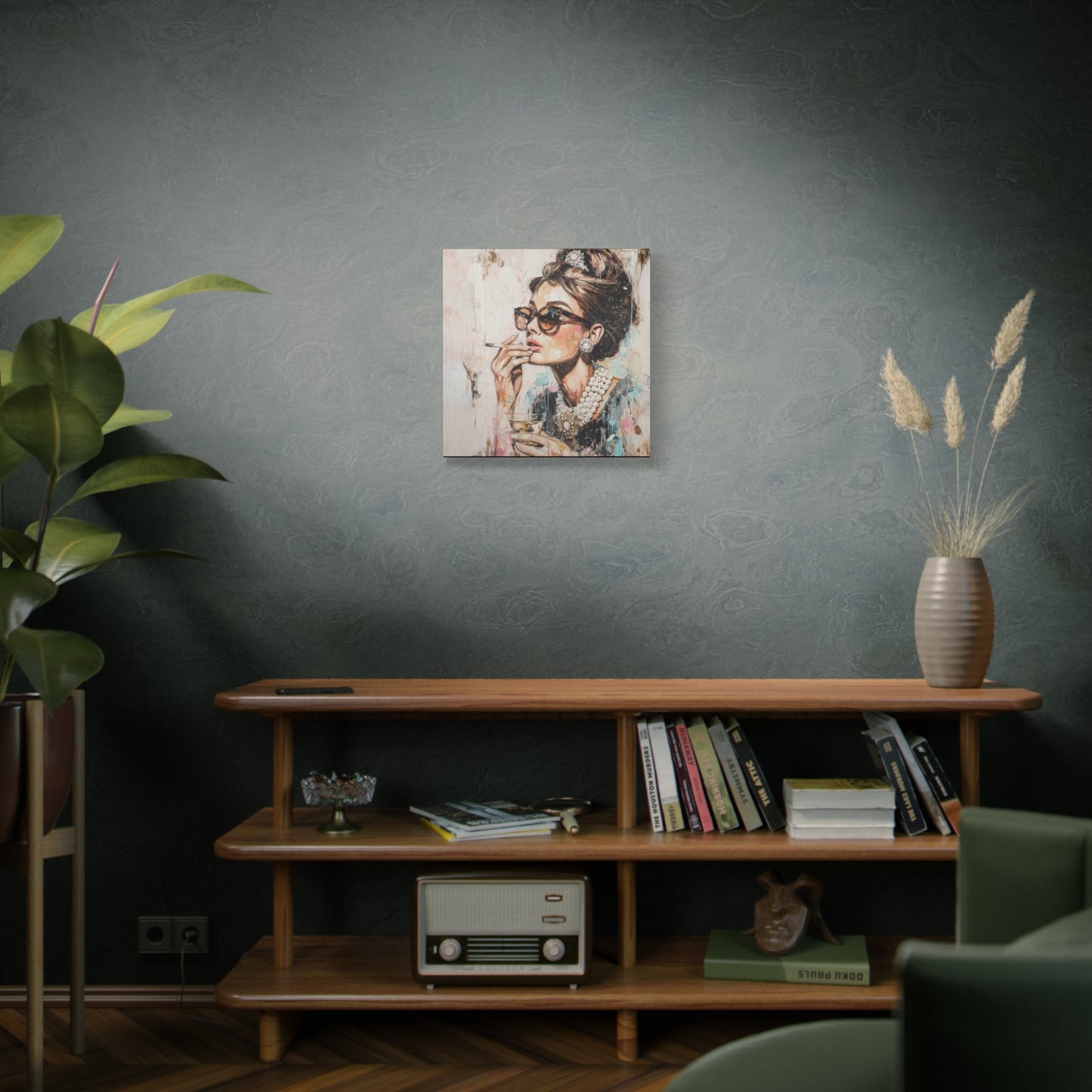 Gallery Wrapped Canvas, The Diva Project Art Canvas, Pinup Art Canvas – Audrey Hepburn - TWO
