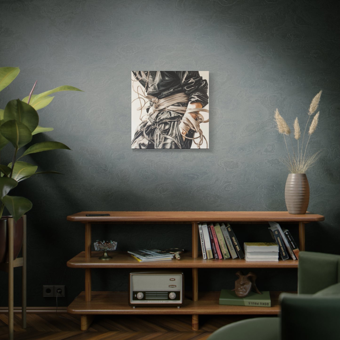 Gallery Wrapped Canvas, Ropes and Reverence Art Canvas, Erotic Shibari Art Canvas – Henri