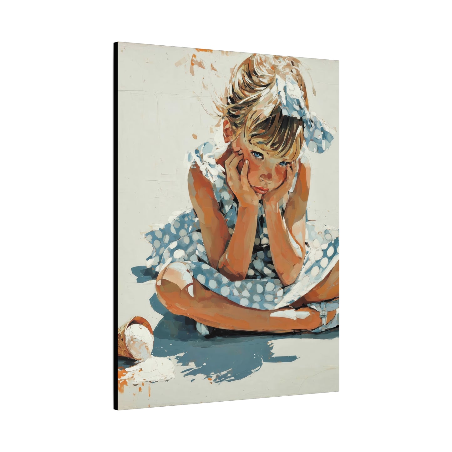 Gallery Wrapped Canvas, Sweet Summer Nostalgia, Sugar and Spice Art Canvas, Ice Cream Dreams Art – Betsy