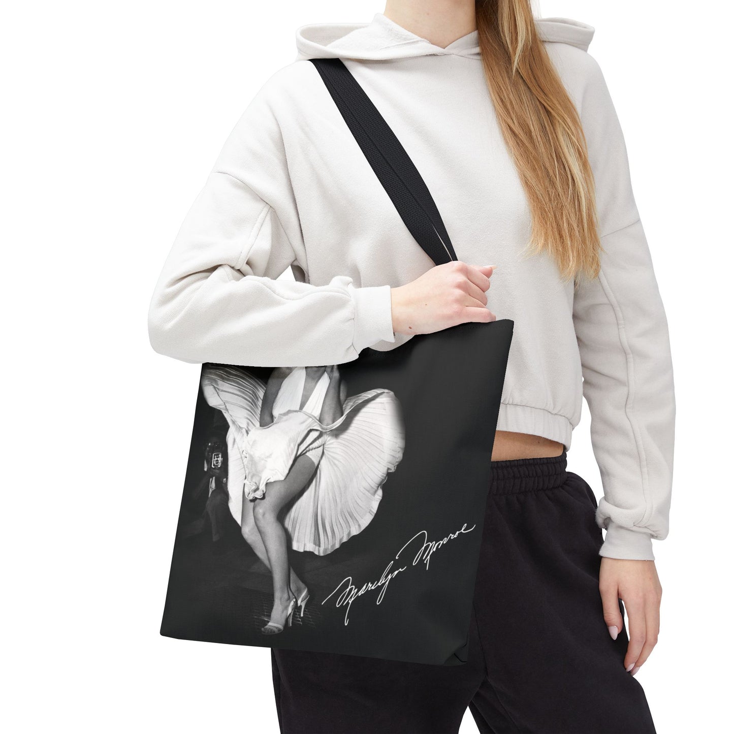 Celebrity Tote Bag, Utility Tote - Marilyn Monroe Subway Grate Tote - New York