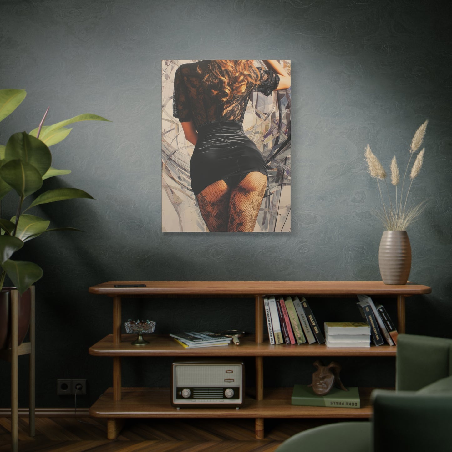 Gallery Wrapped Canvas, Tongue and Cheek Art Canvas, Naughty Girl Art Canvas – Morgan