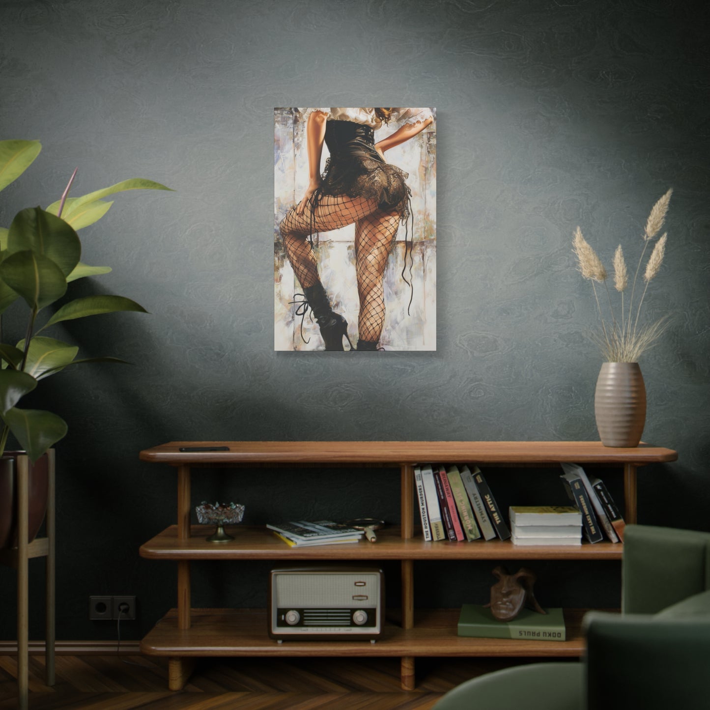 Gallery Wrapped Canvas, Tongue and Cheek Art Canvas, Naughty Girl Art Canvas – Jessica