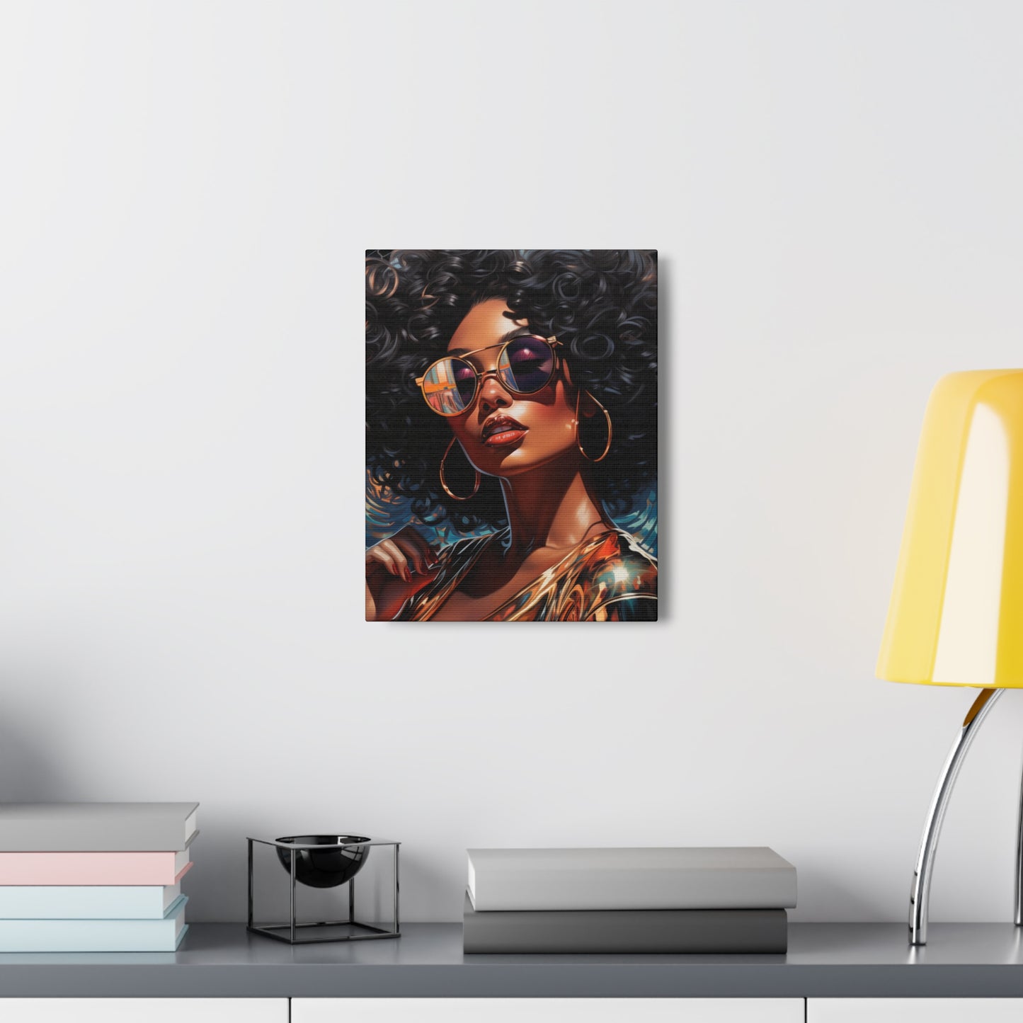Gallery Wrapped Canvas, Retro Urban Queen, Femme Doll Art Canvas – Kesha