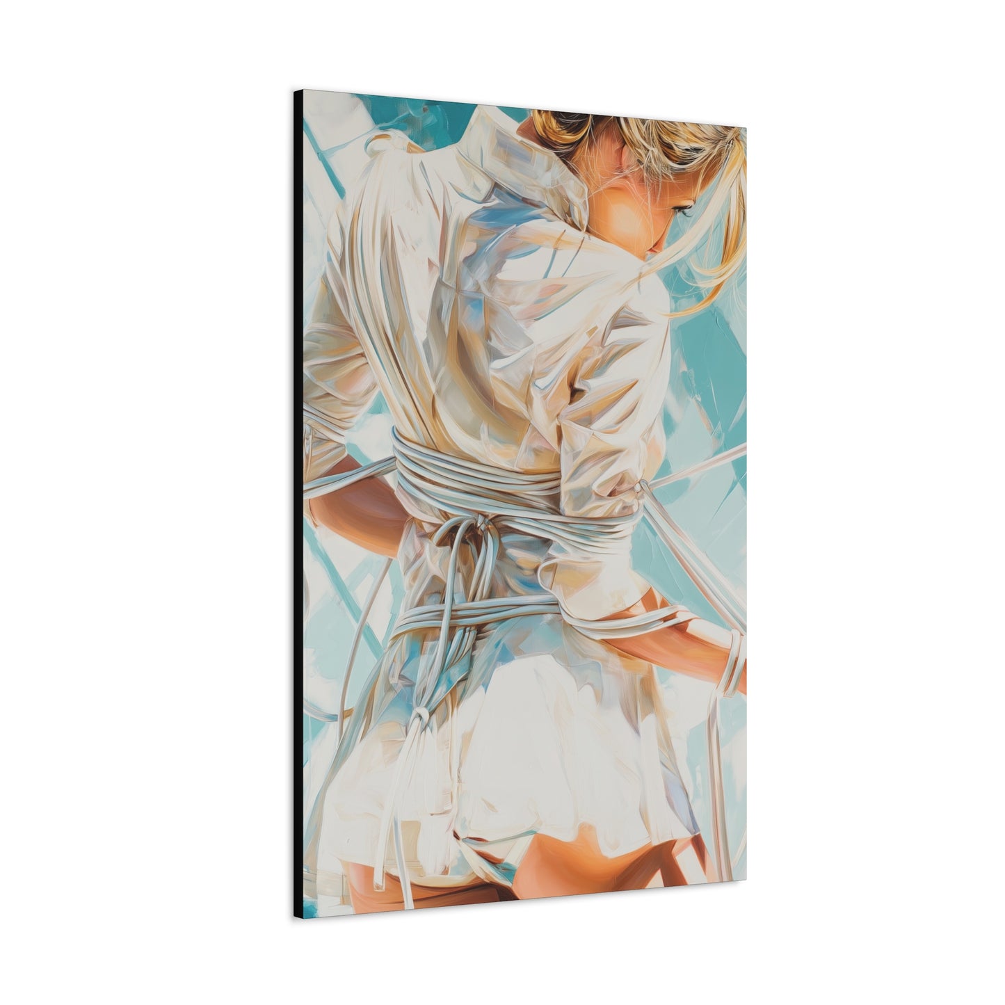 Gallery Wrapped Canvas, Ropes and Reverence Art Canvas, Erotic Shibari Art Canvas – Hannah's Sister