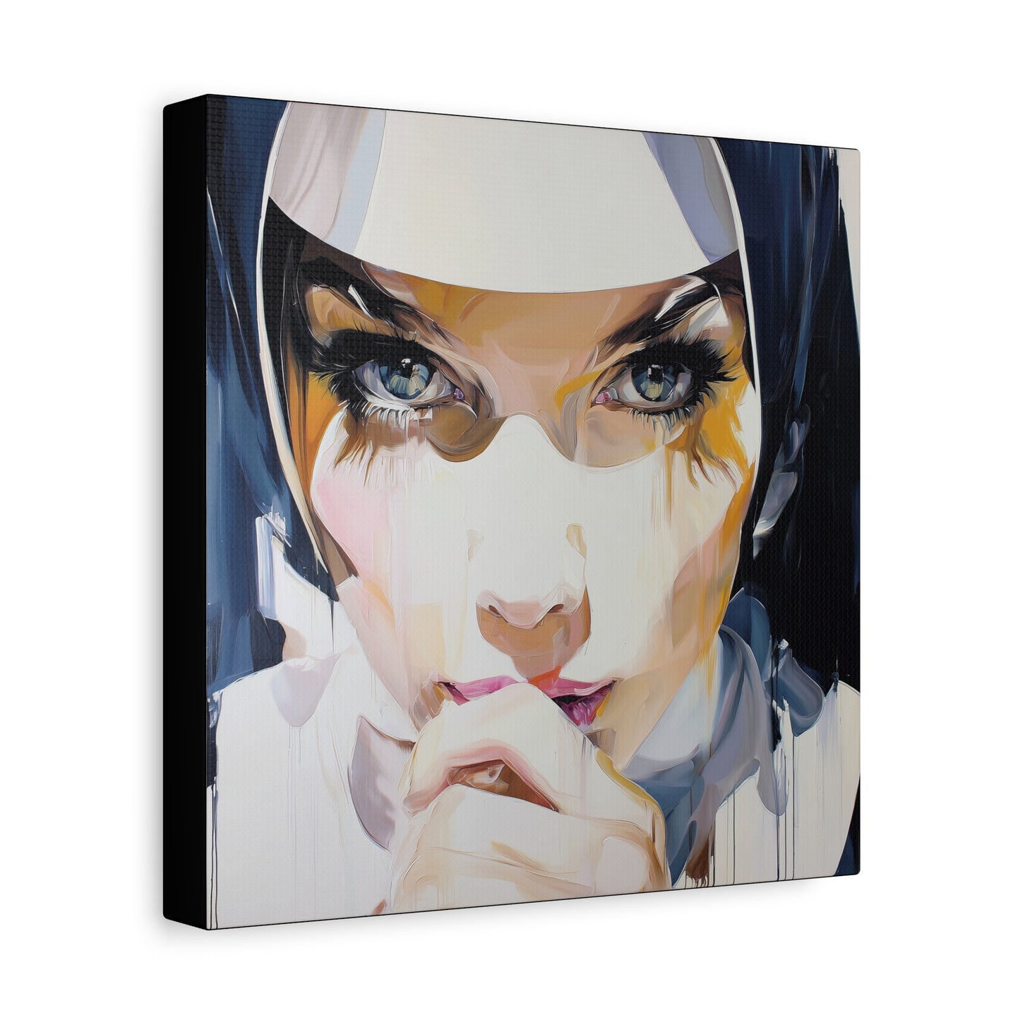 Gallery Wrapped Canvas, Habits and Heresy Art Canvas, Naughty Nuns Art Canvas – Sister Amara