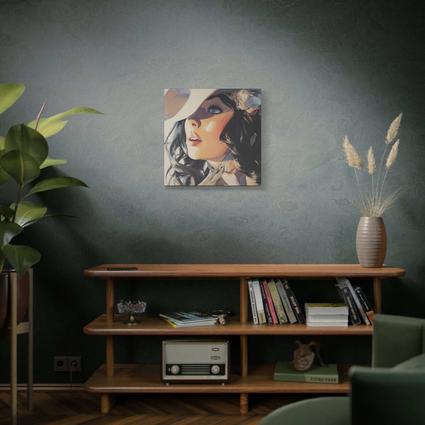Gallery Wrapped Canvas, Wranglers and Wreckage Art Canvas, Erotic Pinup Art Canvas – Clementine