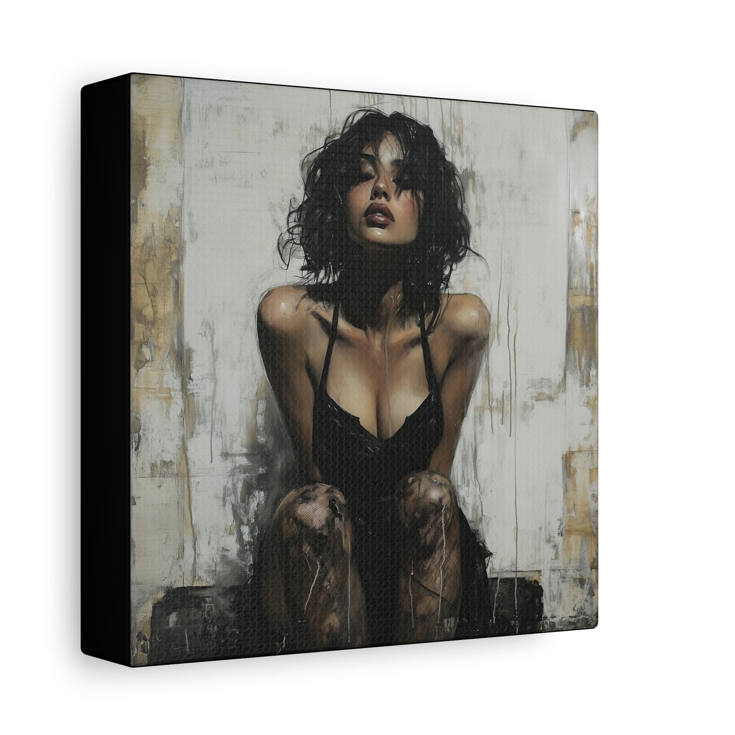 Gallery Wrapped Canvas, Sinners and Saints Art Canvas, Erotic Pinup Art Canvas – Vivienne