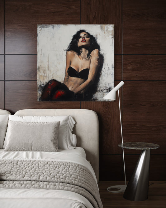 Gallery Wrapped Canvas, Sinners and Saints Art Canvas, Erotic Art Canvas – Alexa