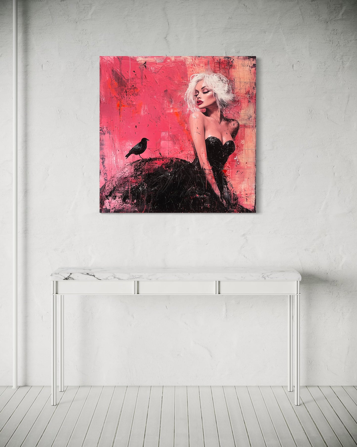 Gallery Wrapped Canvas, Sinners and Saints Adult Art Canvas, Erotic Pinup Art Canvas – Paloma