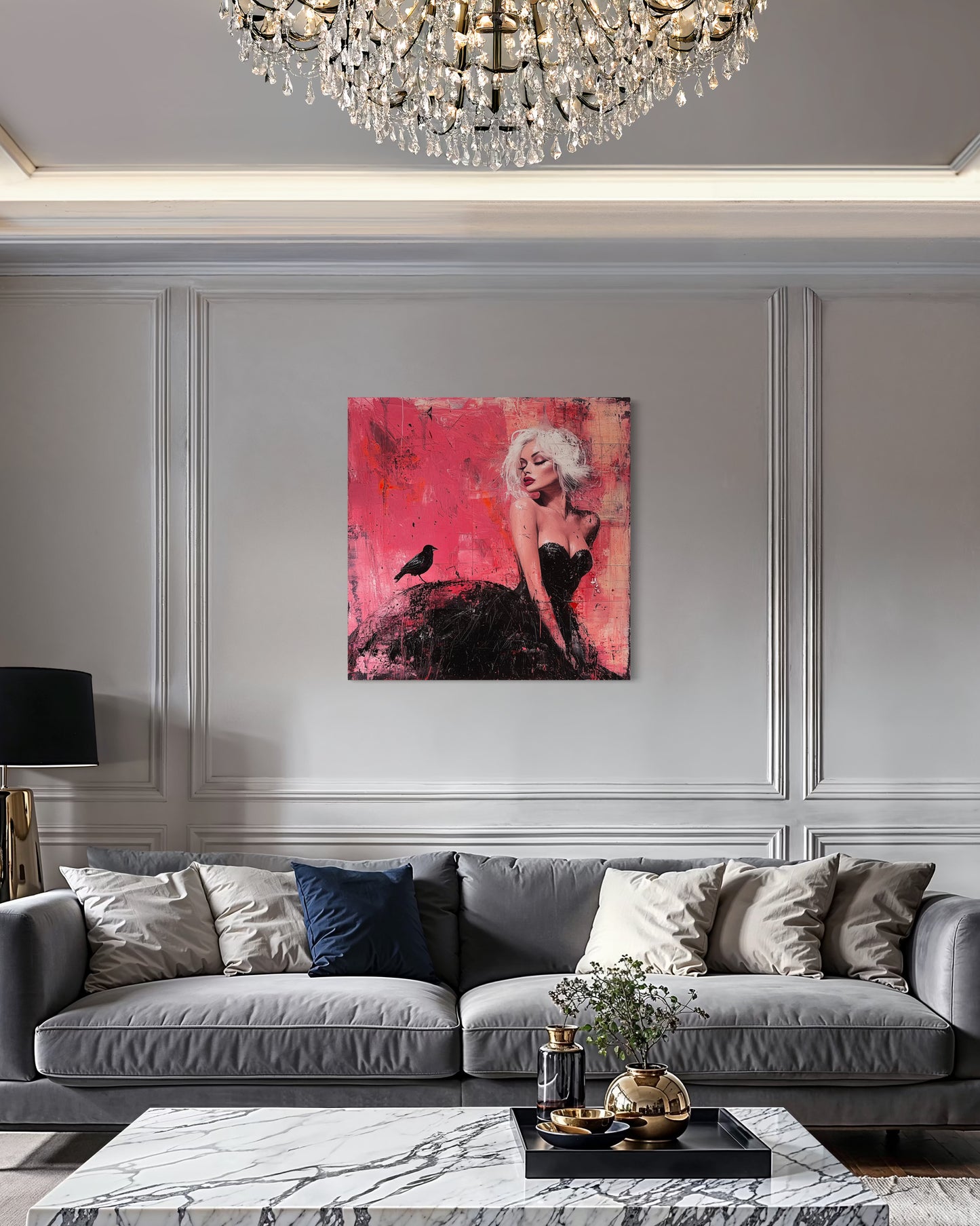 Gallery Wrapped Canvas, Sinners and Saints Adult Art Canvas, Erotic Pinup Art Canvas – Paloma