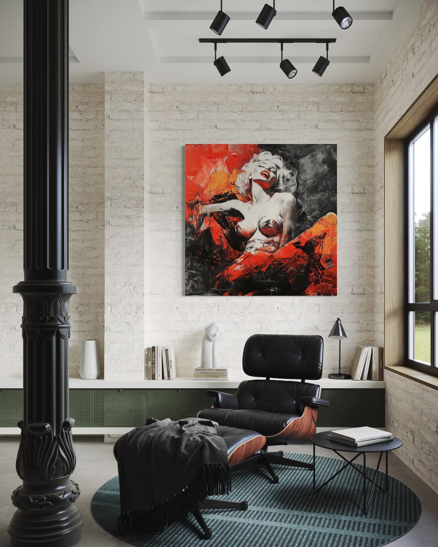 Gallery Wrapped Canvas, Guilt and Grit Adult Art Canvas, Erotic Pinup Art Canvas – Gianna