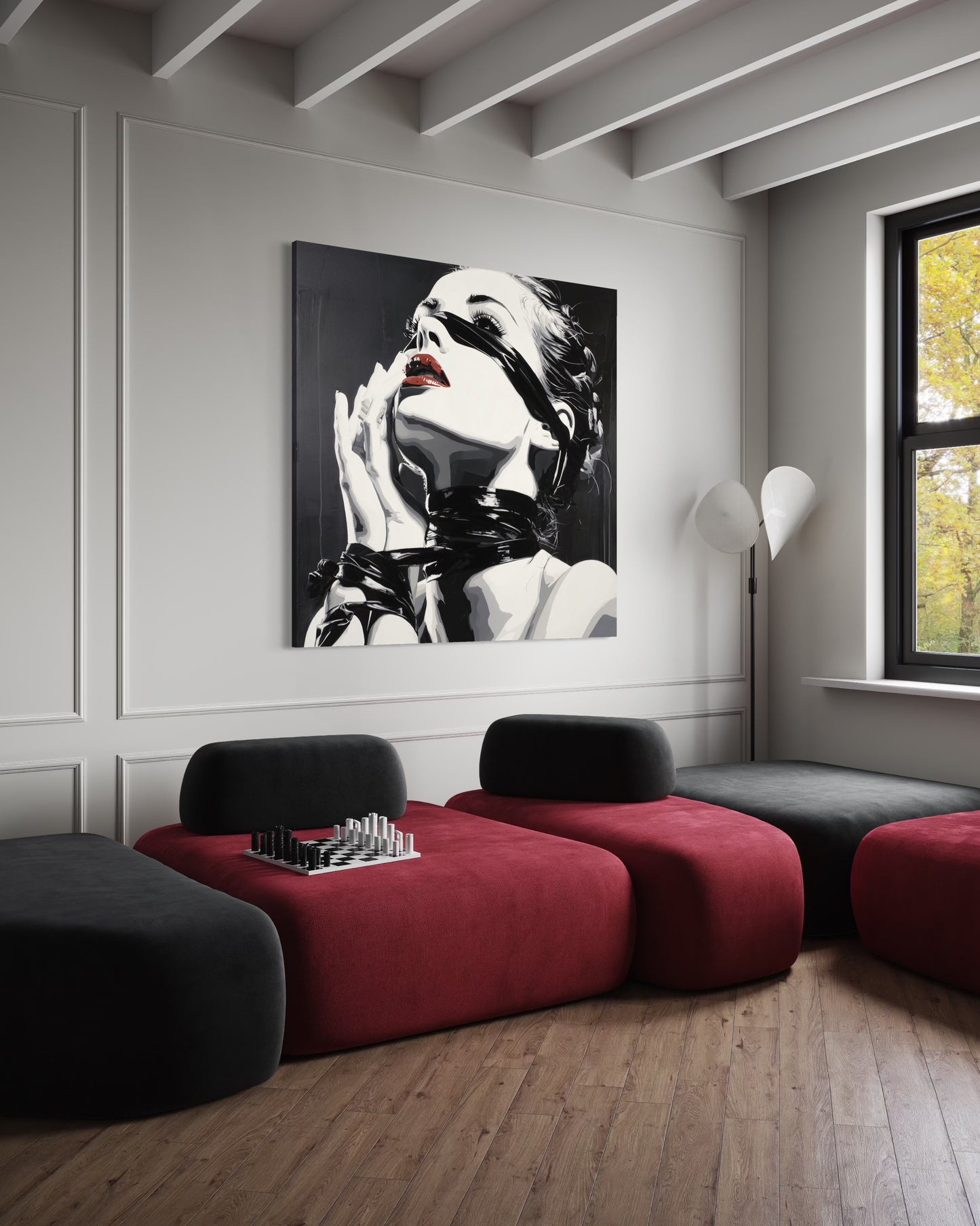 Gallery Wrapped Canvas, Ropes and Reverence Art Canvas, Erotic Shibari Art Canvas – Sable