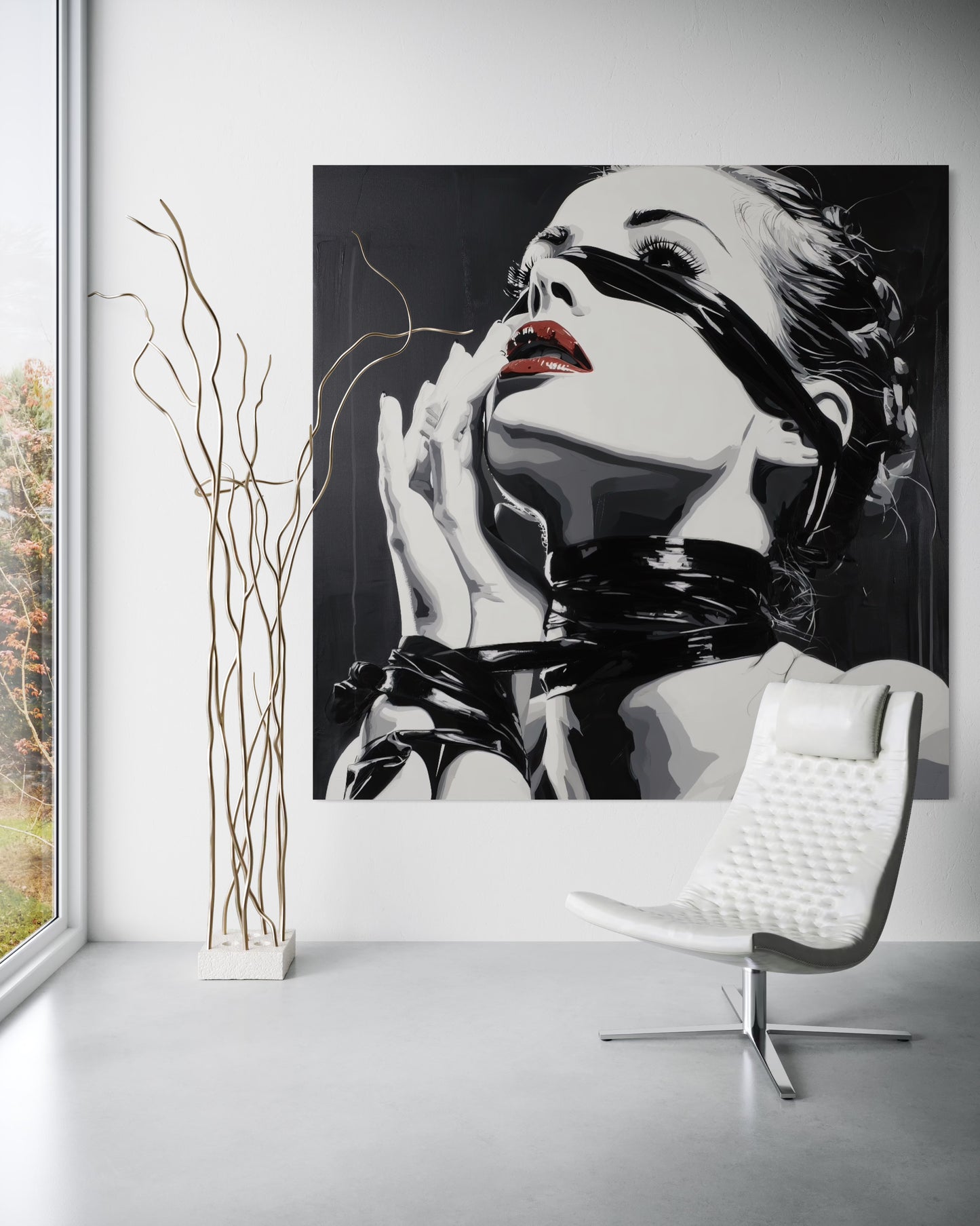 Gallery Wrapped Canvas, Ropes and Reverence Art Canvas, Erotic Shibari Art Canvas – Sable