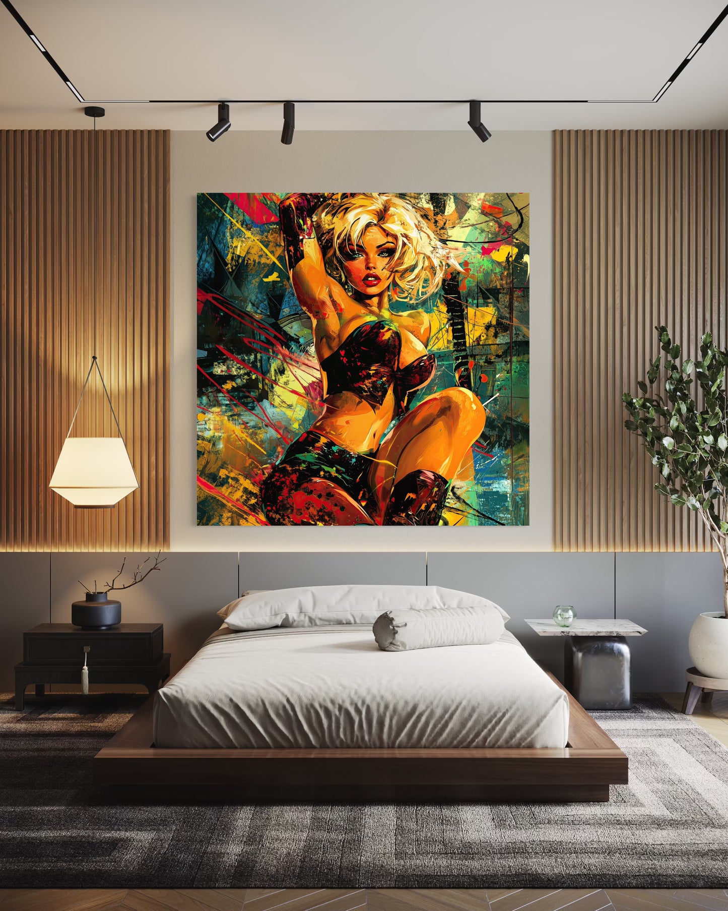 Gallery Wrapped Canvas, Guilt and Grit Adult Art Canvas, Erotic Pinup Art Canvas – Robin