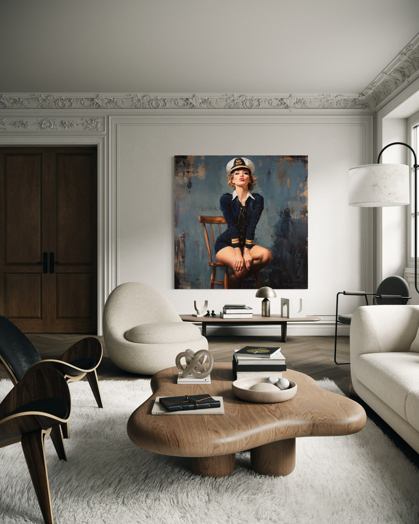 Gallery Wrapped Canvas, Liberty and Lace Art Canvas, Erotic Pinup Art Canvas – Ginger