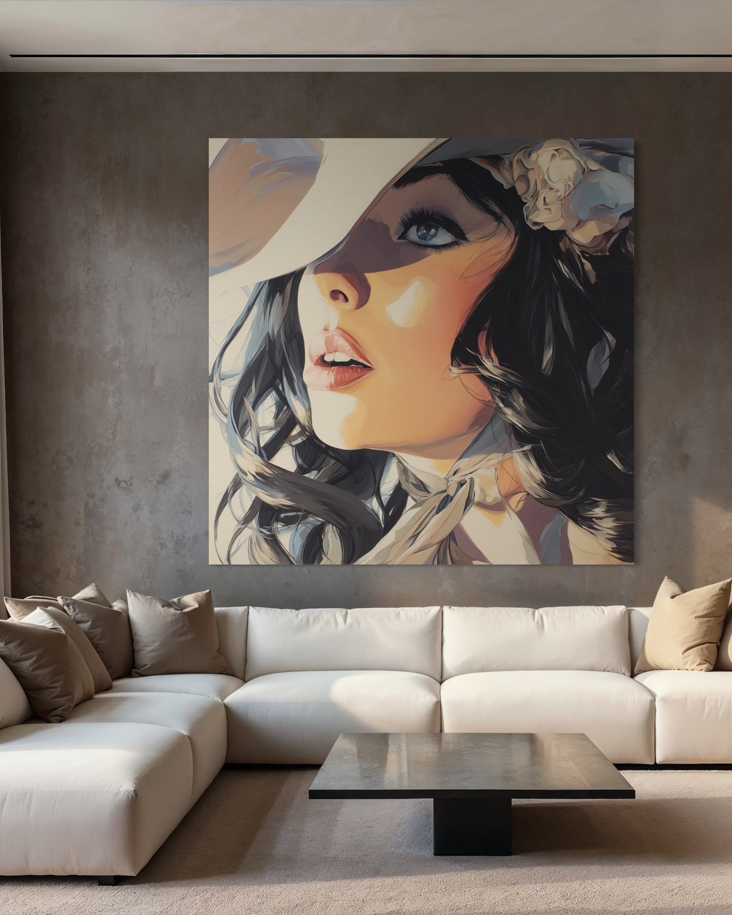 Gallery Wrapped Canvas, Wranglers and Wreckage Art Canvas, Erotic Pinup Art Canvas – Clementine