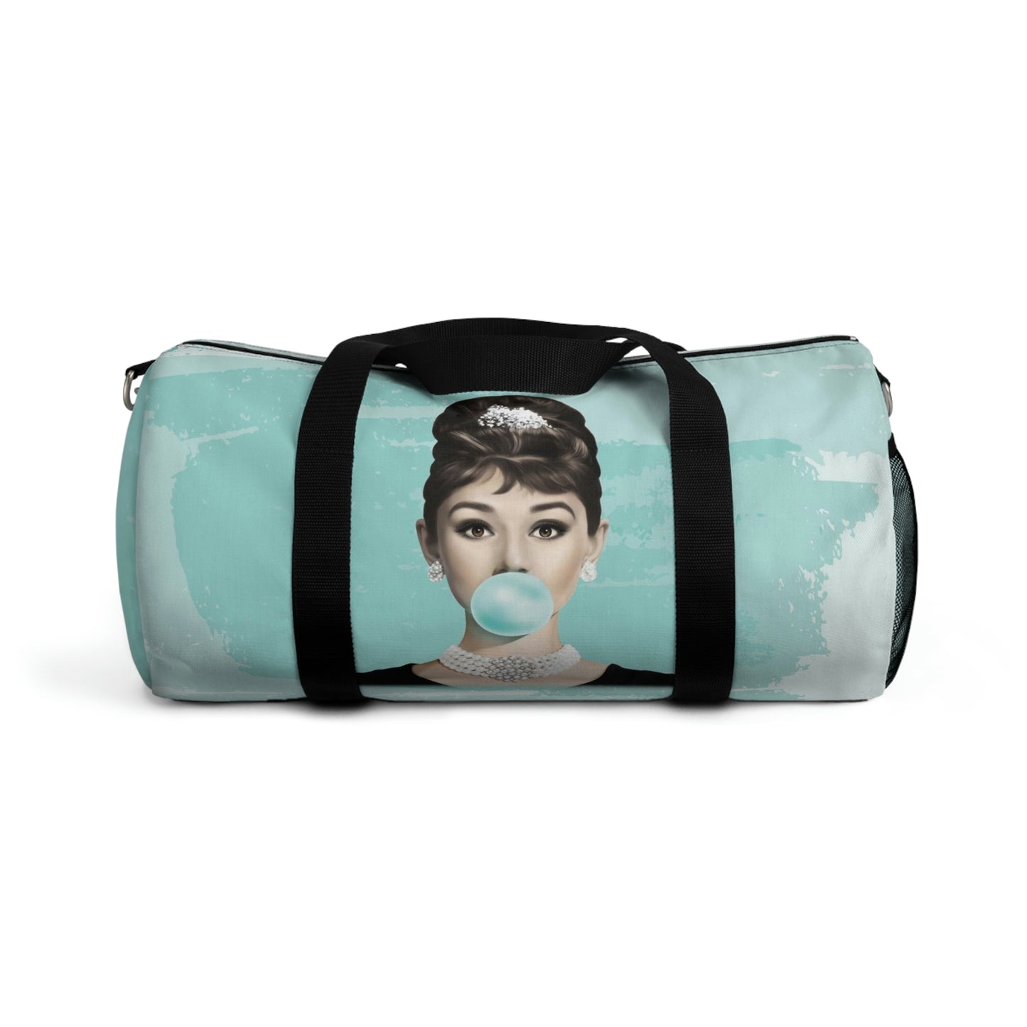 Audrey Hepburn Duffel Bag - Blue Bubblegum