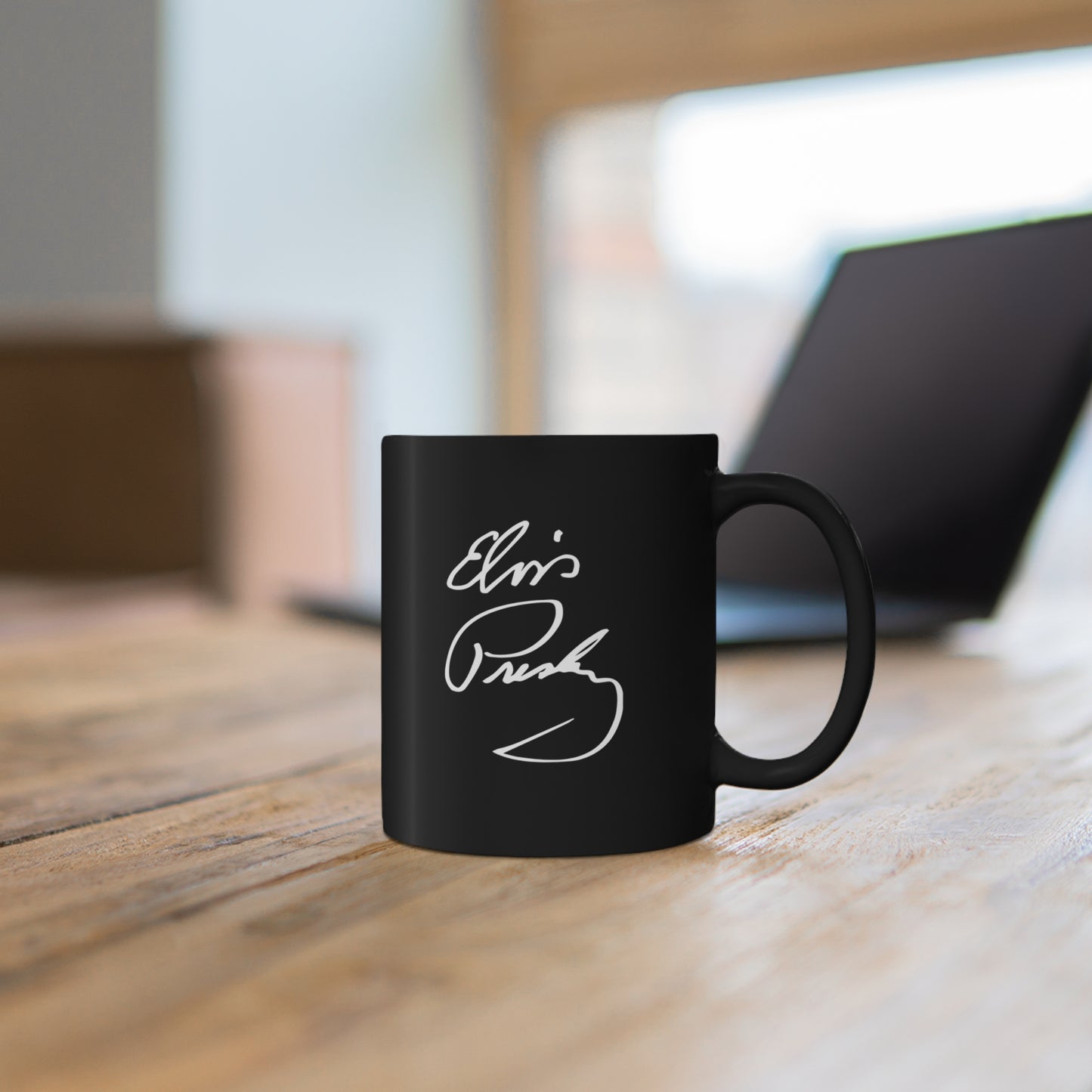 Elvis Presley Mugshot Mug - 11oz Black - Elvis Presley Autograph Mug