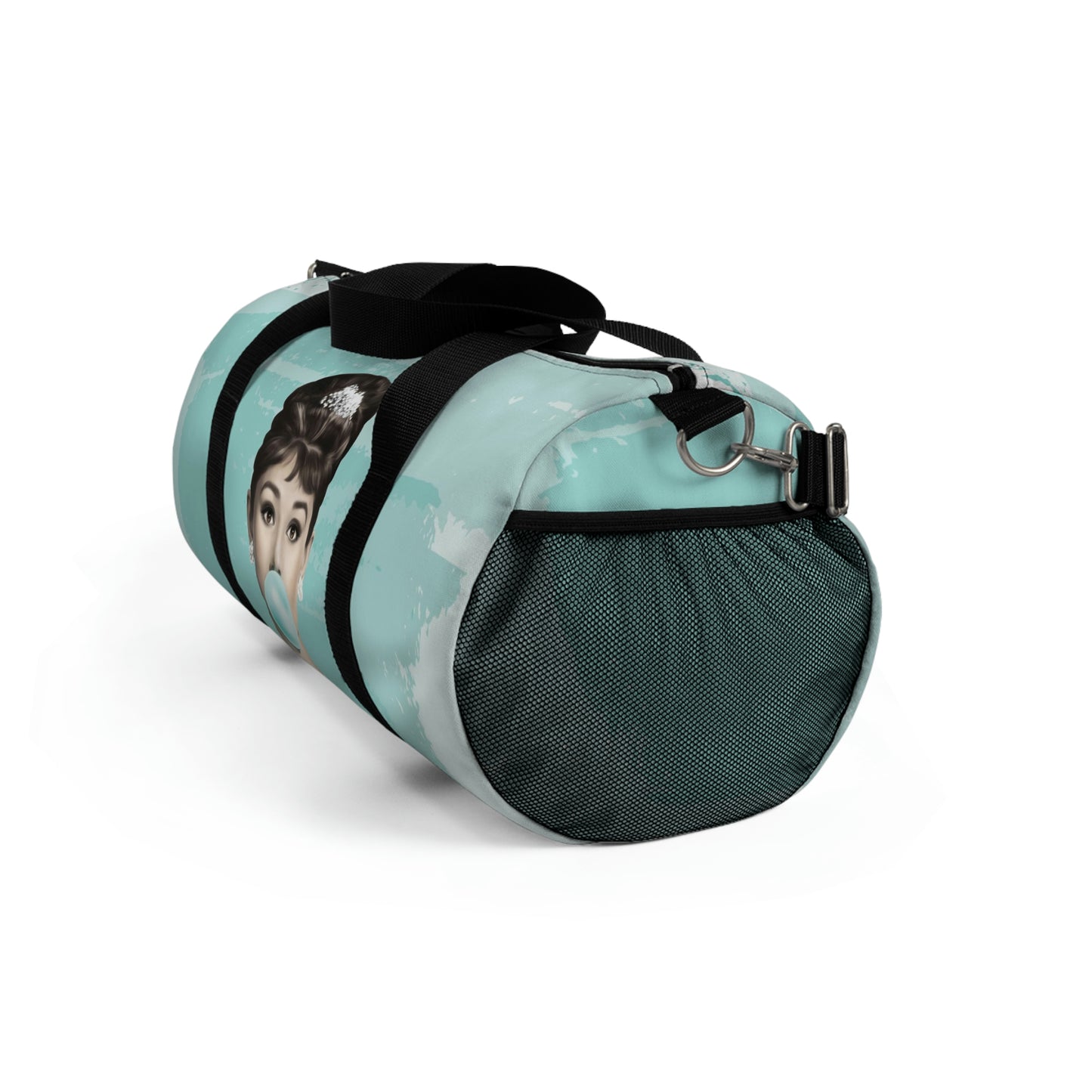 Audrey Hepburn Duffel Bag - Blue Bubblegum
