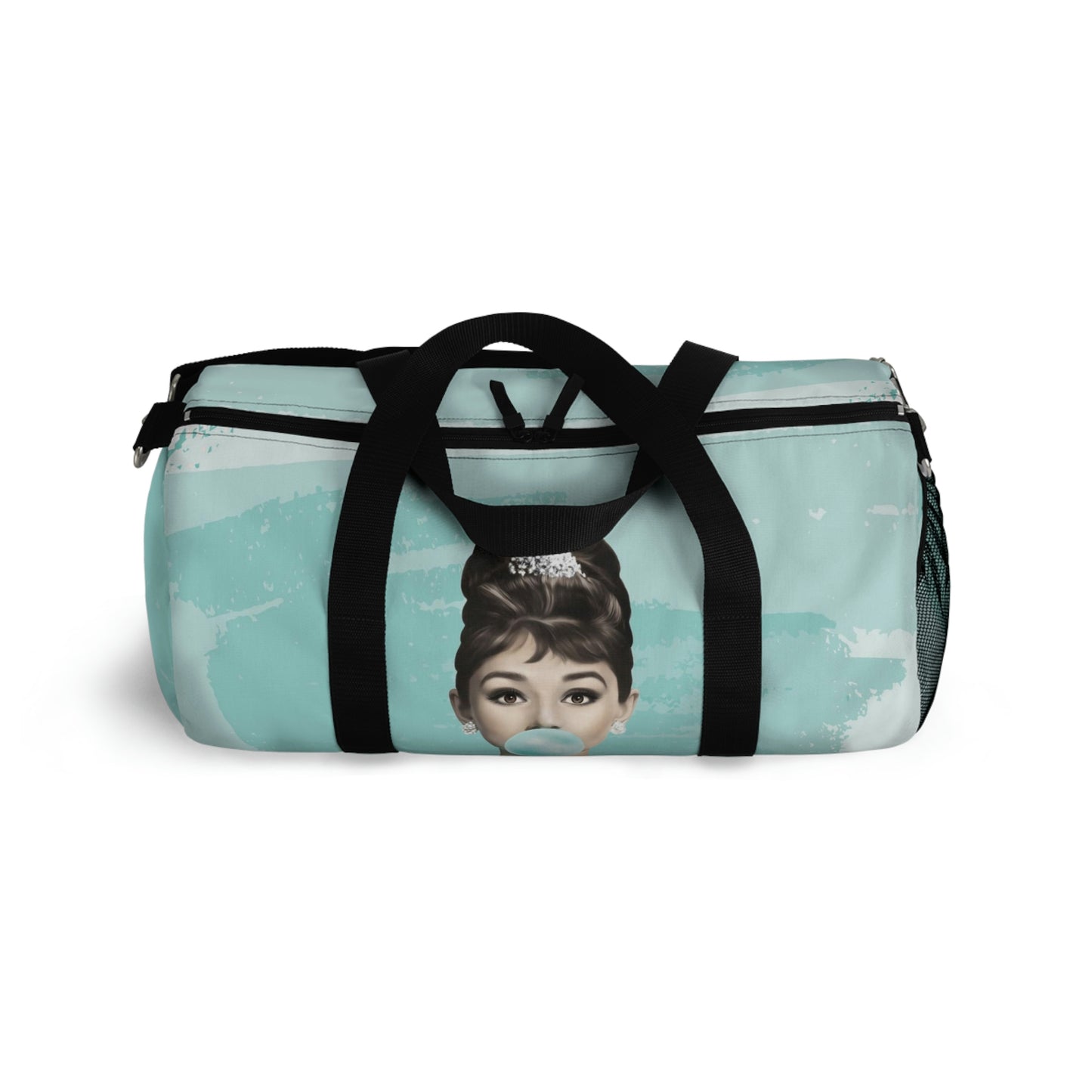 Audrey Hepburn Duffel Bag - Blue Bubblegum